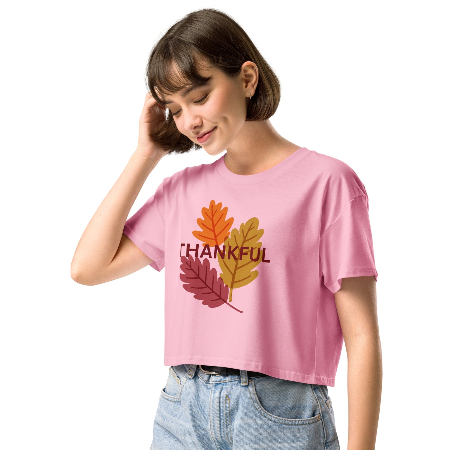 Thanksgiving Holiday Women’s Crop Top Shirt