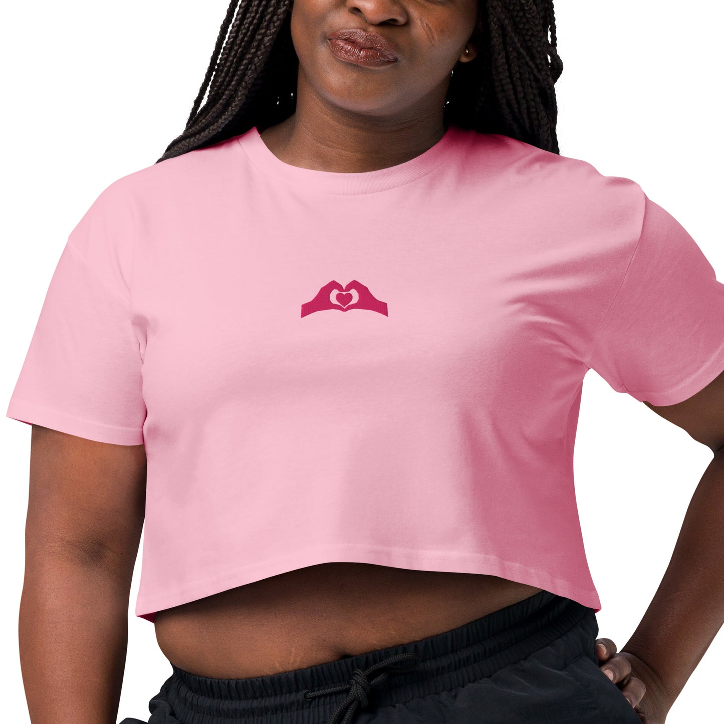 Spread The Love Motivational Women’s Crop Top