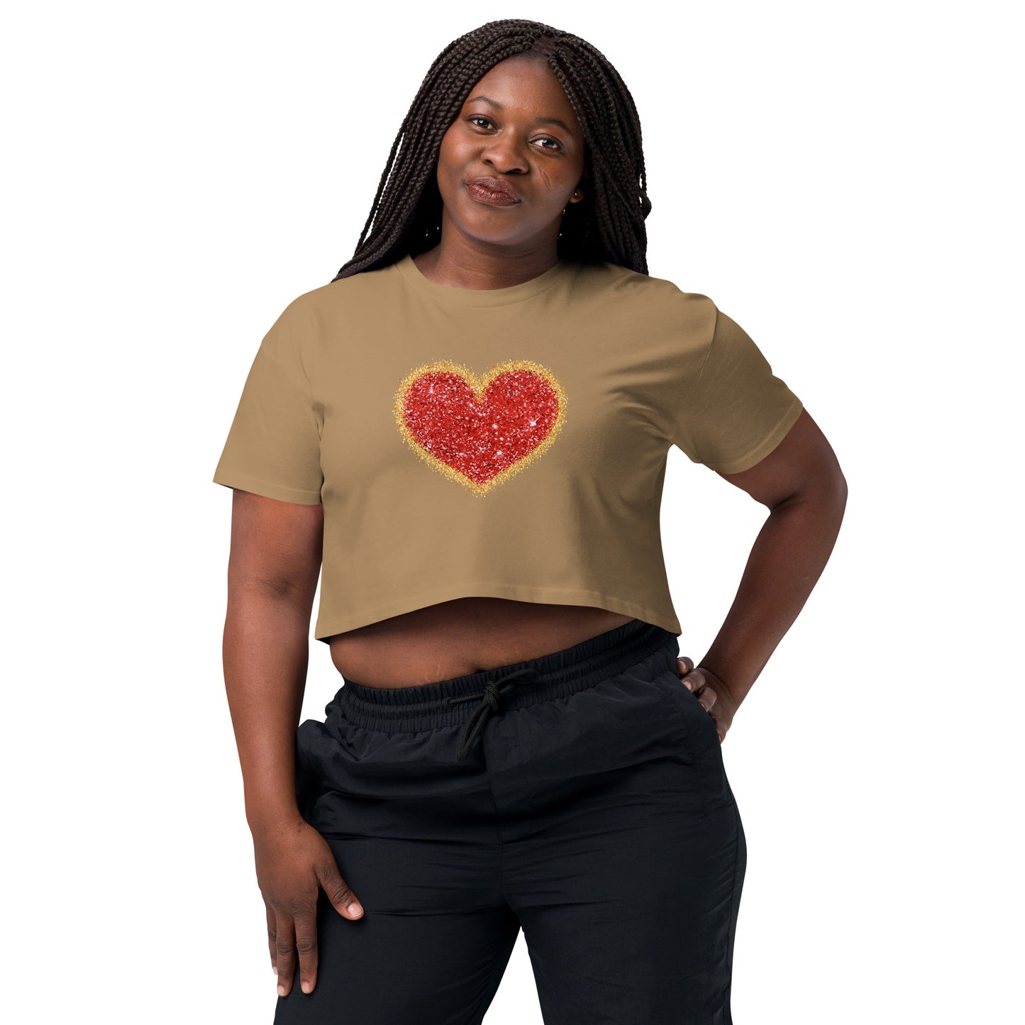 Inspirational Heart Crop Top