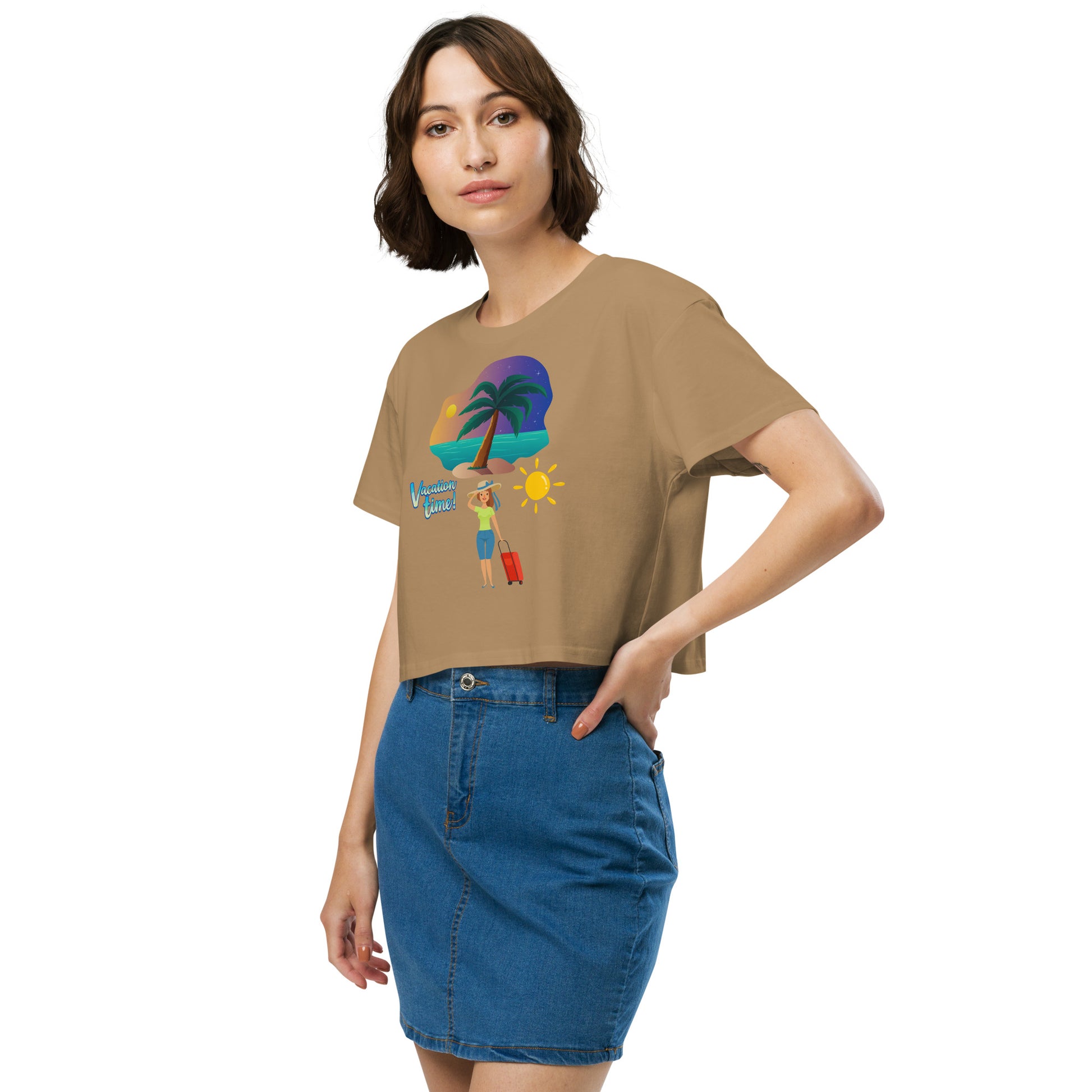 Vacation Shirt Women’s crop top