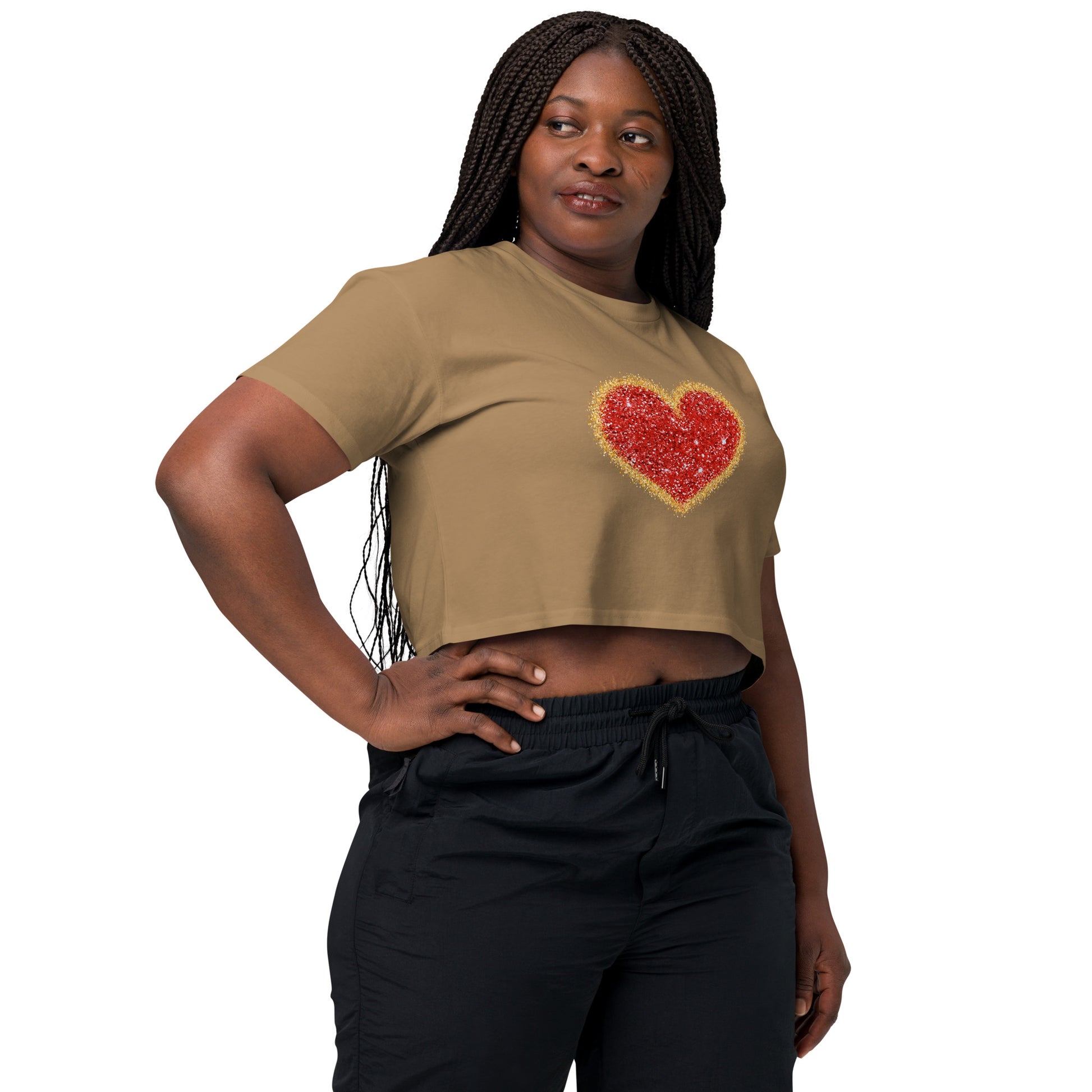 Inspirational Heart Crop Top