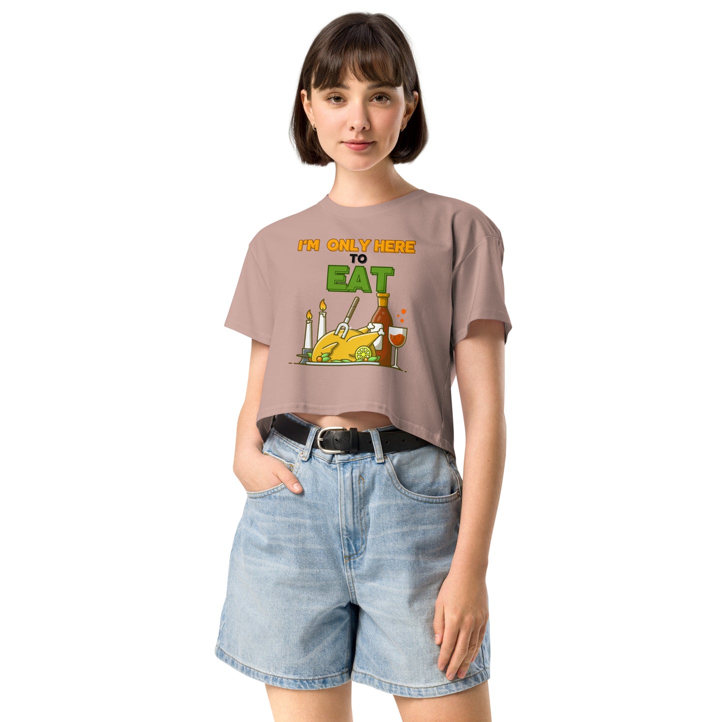 Thanksgiving Holiday Women’s Crop Top Shirt