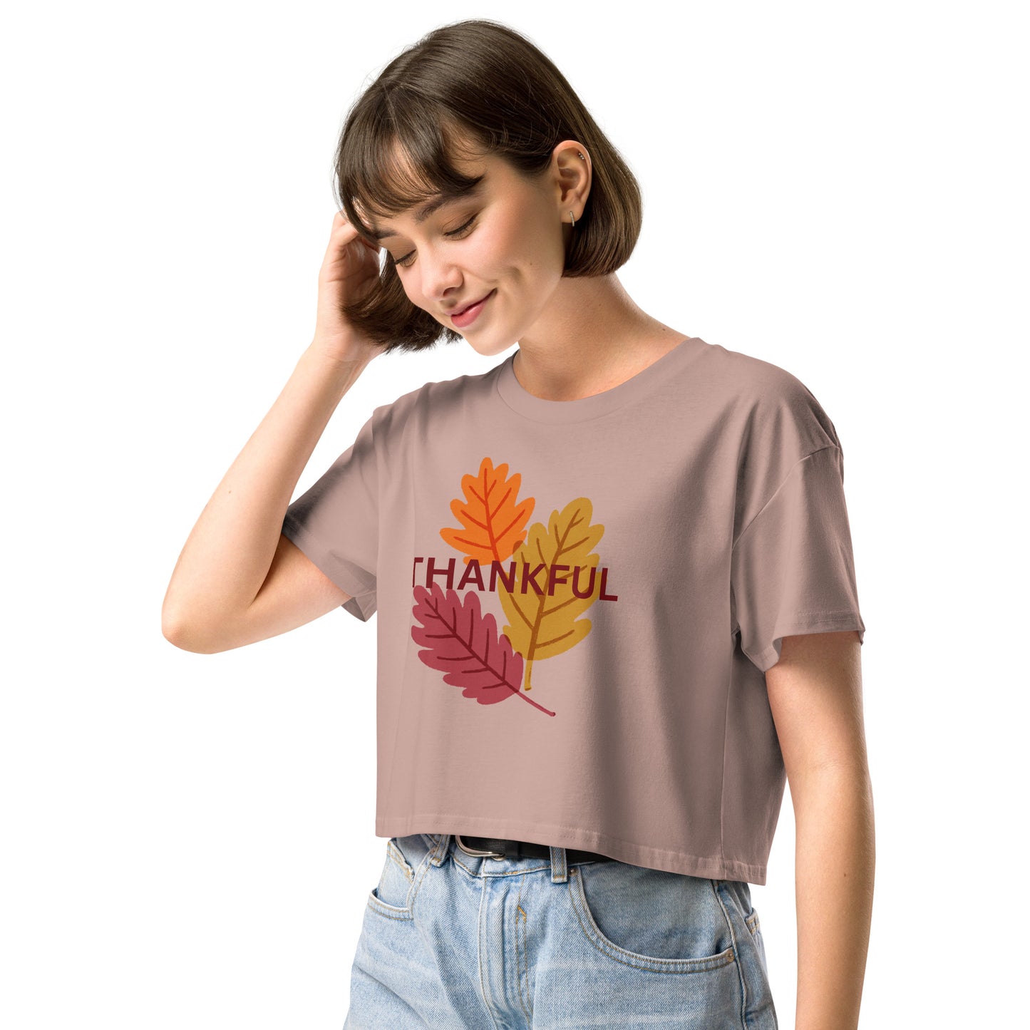 Thanksgiving Holiday Women’s Crop Top Shirt