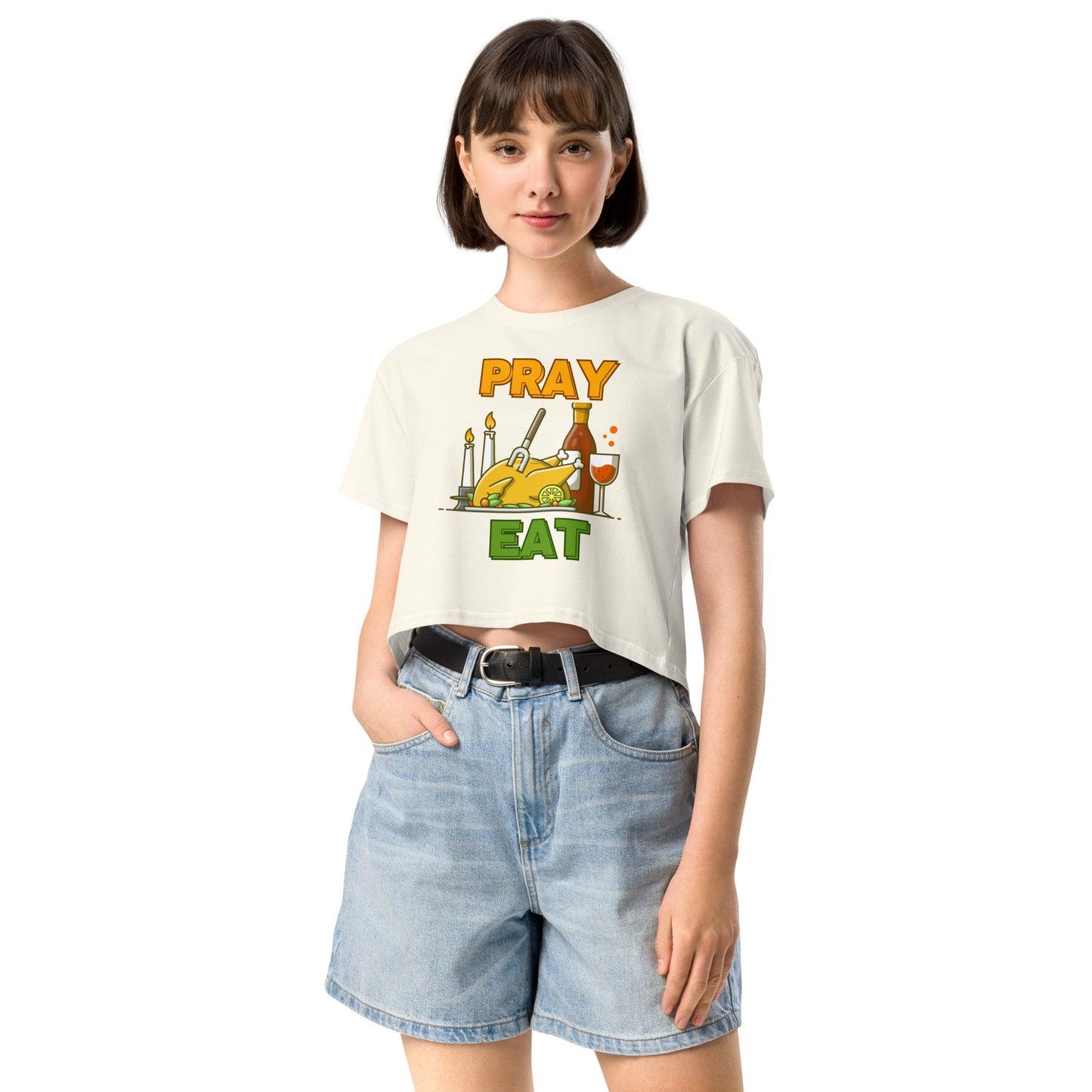 Thanksgiving Holiday Women’s Crop Top Shirt