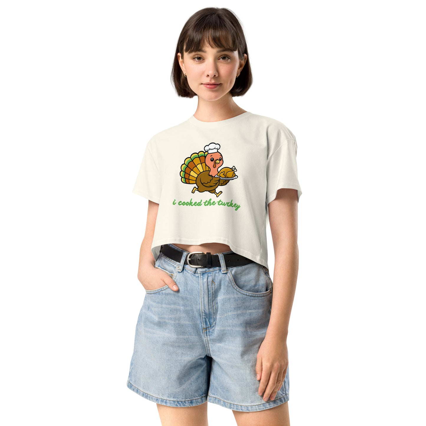 Thanksgiving Holiday Women’s Crop Top Shirt