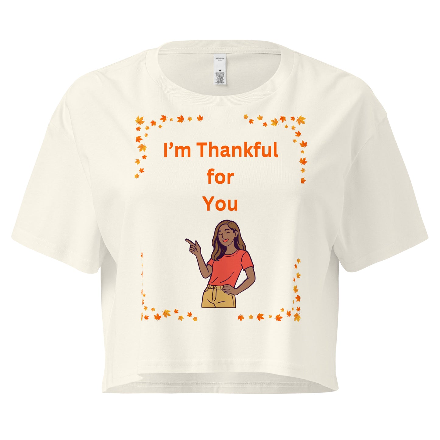 Thanksgiving Holiday Women’s Crop Top Shirt