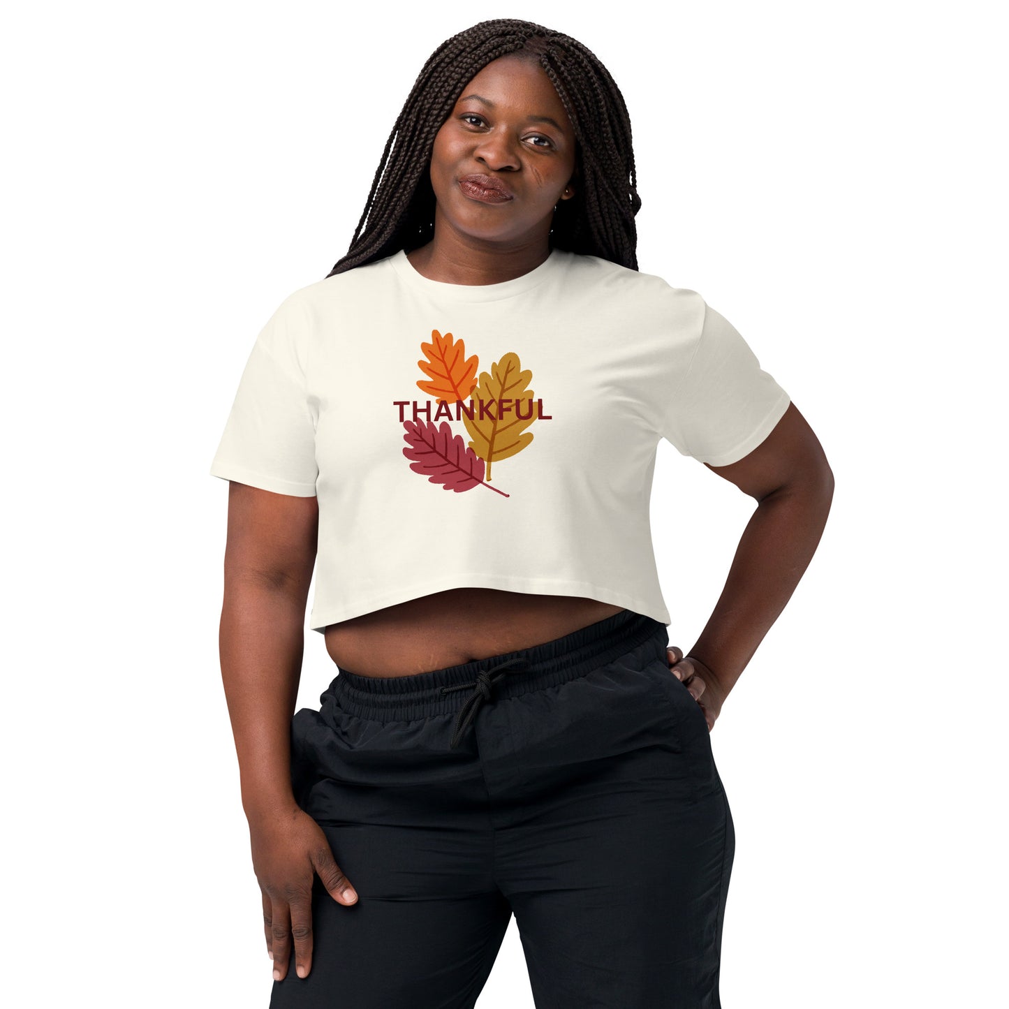 Thanksgiving Holiday Women’s Crop Top Shirt