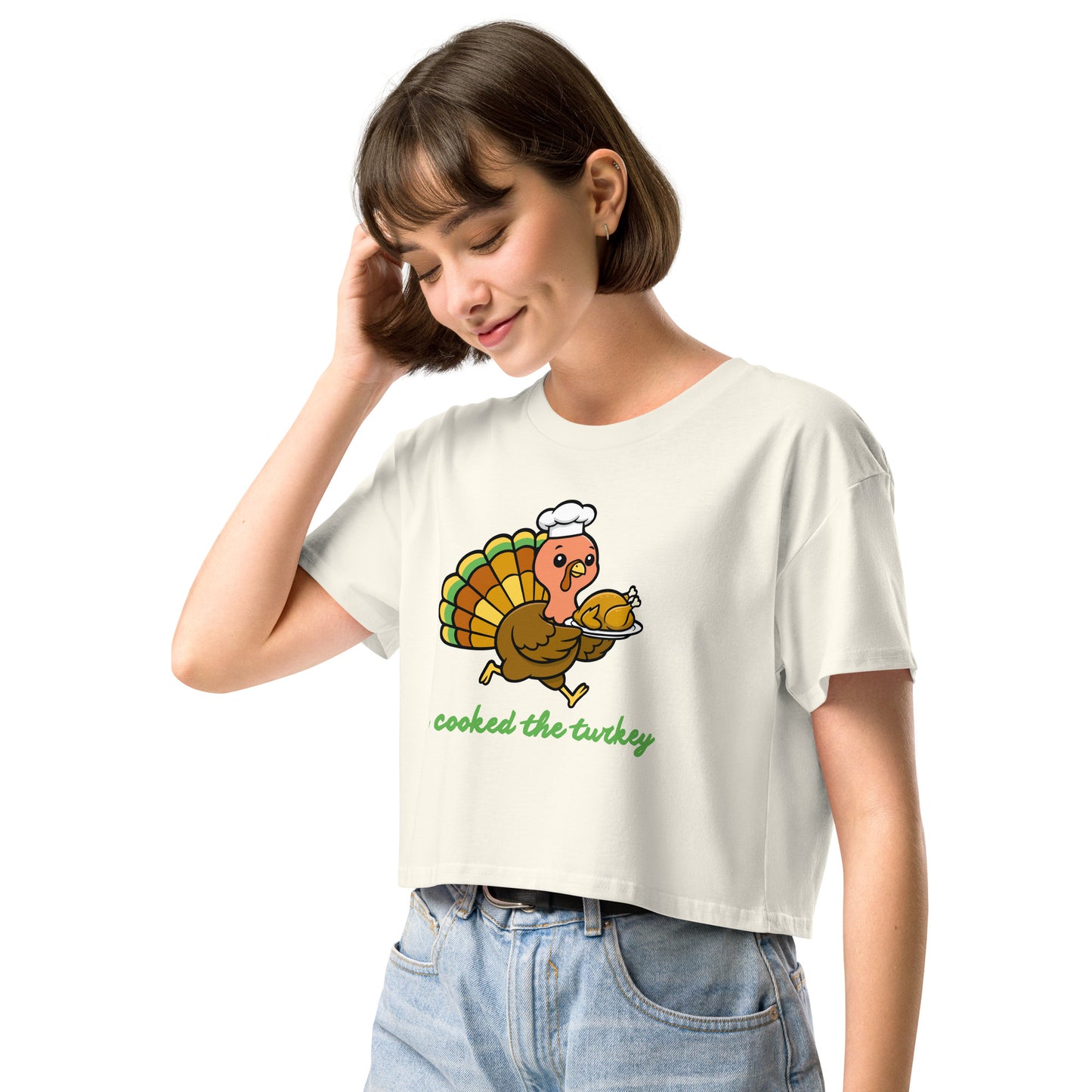Thanksgiving Holiday Women’s Crop Top Shirt