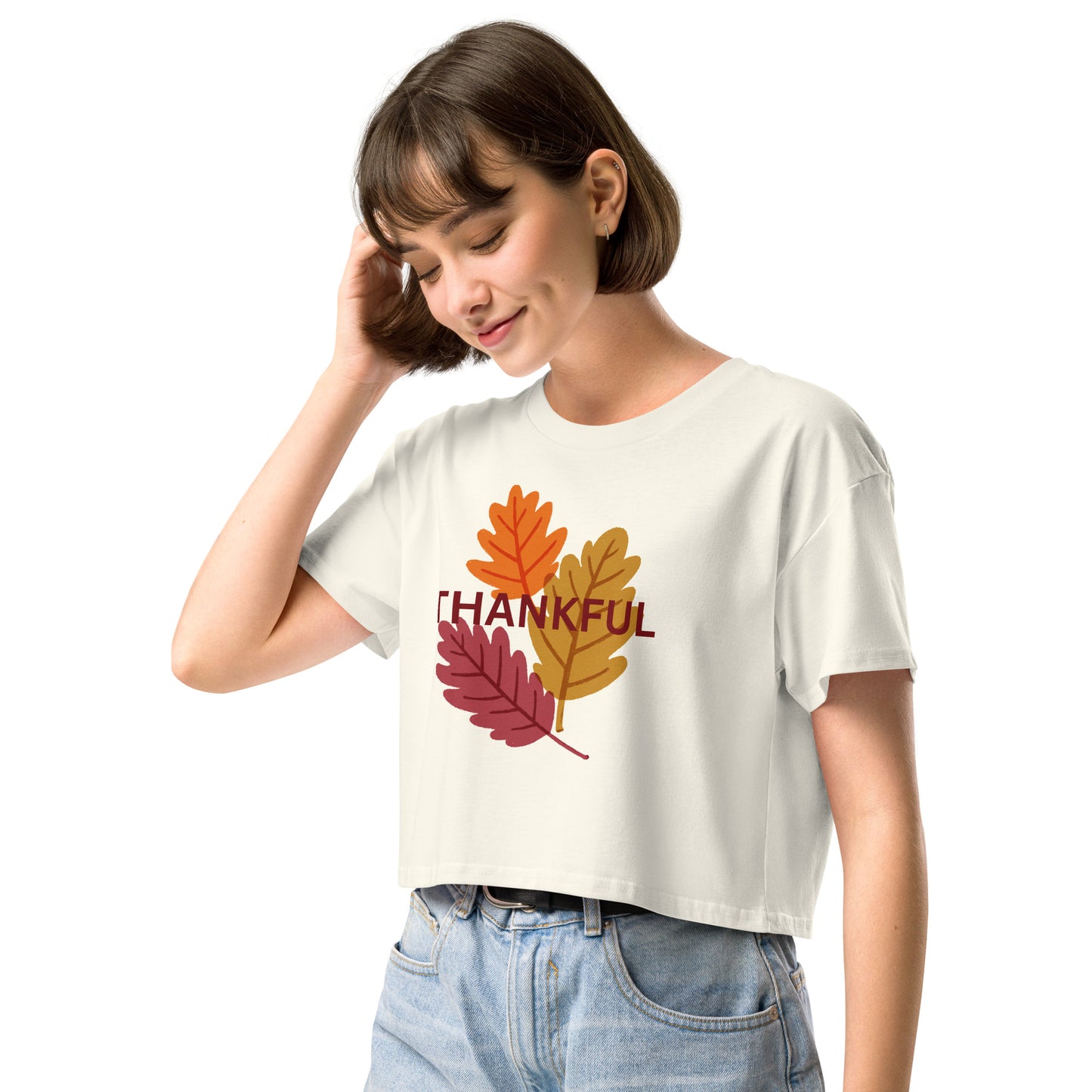 Thanksgiving Holiday Women’s Crop Top Shirt