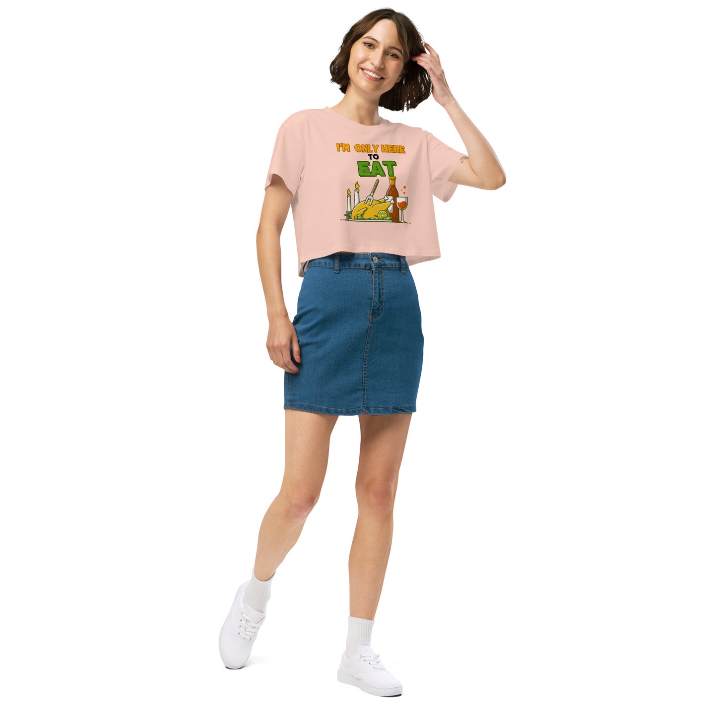 Thanksgiving Holiday Women’s Crop Top Shirt