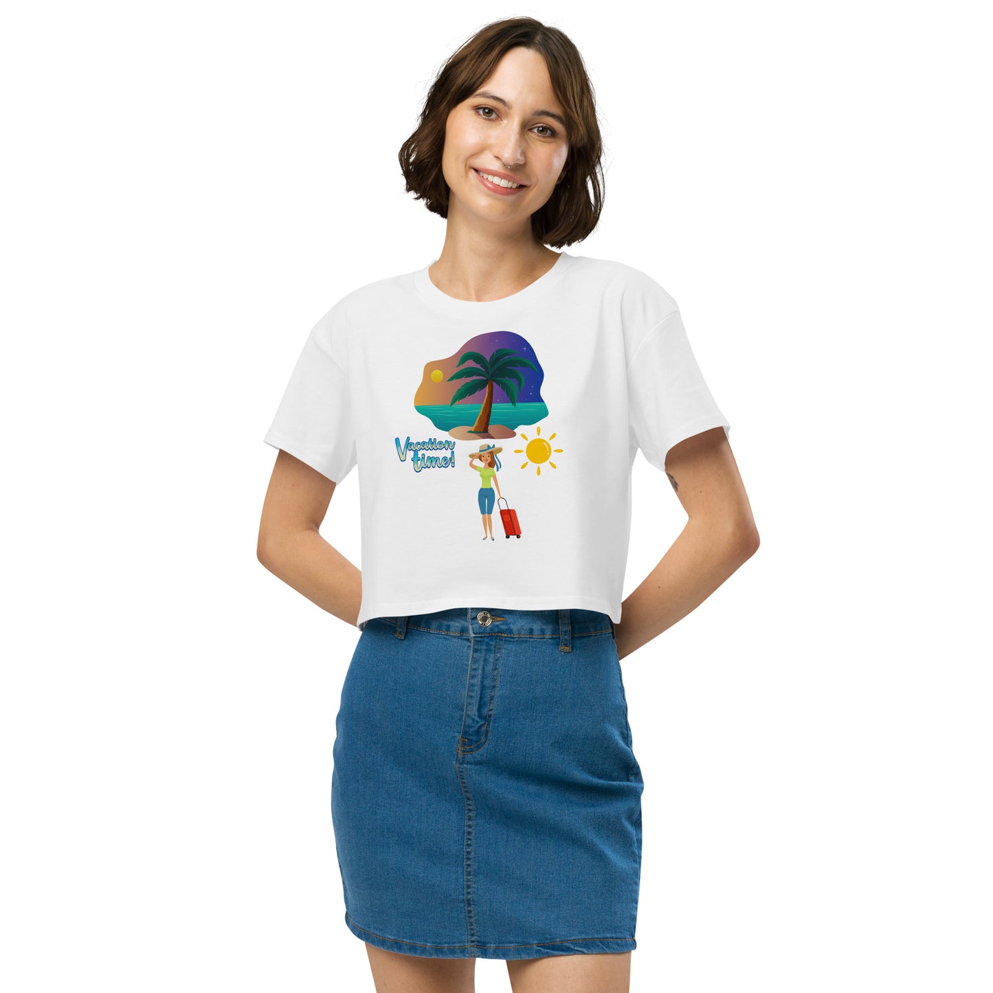 Vacation Shirt Women’s crop top