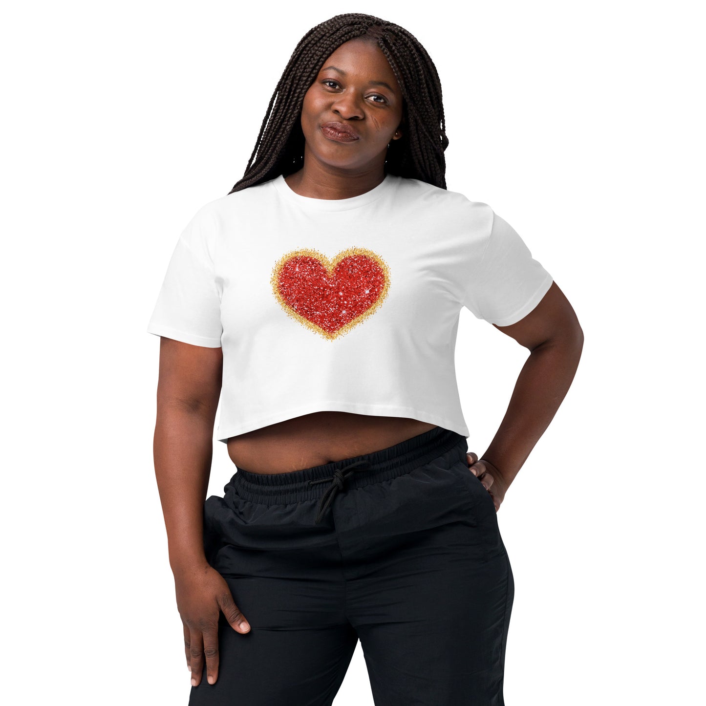 Inspirational Heart Crop Top