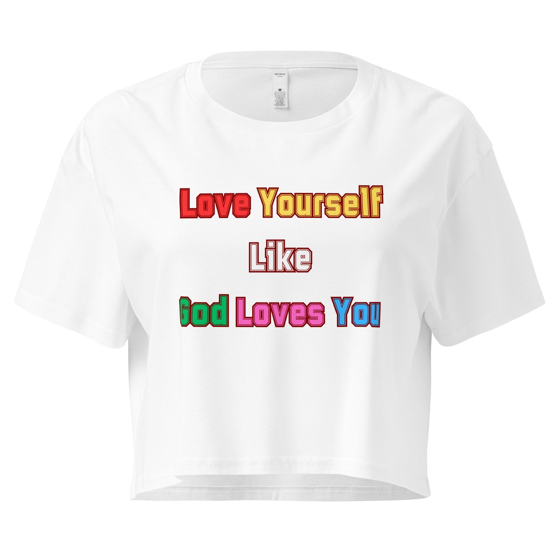 Love Yourself Motivational Women’s Crop Top
