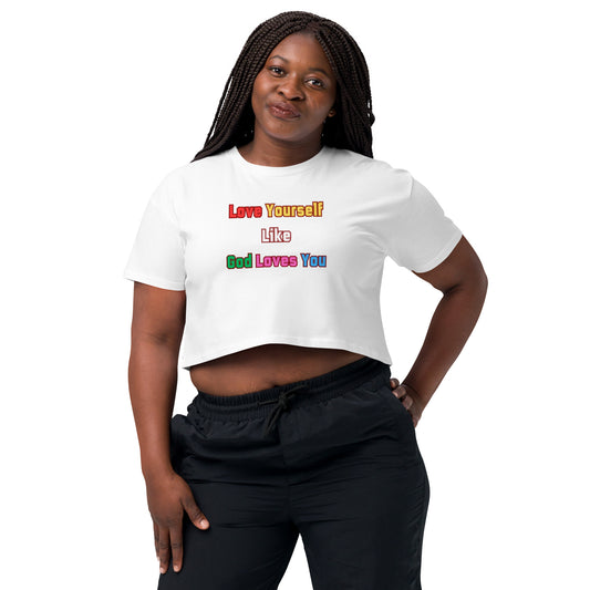 Love Yourself Motivational Women’s Crop Top