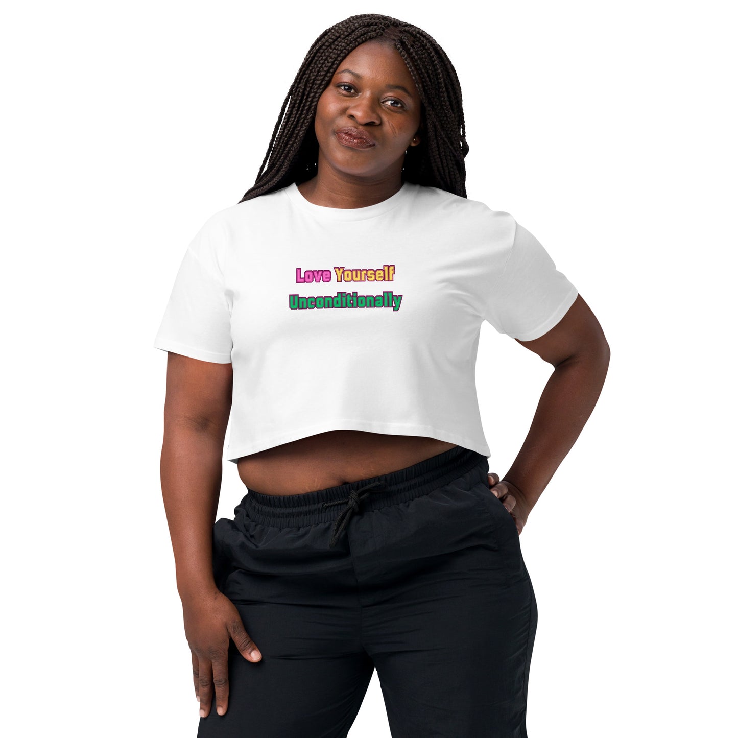 Love Yourself Motivational Women’s Crop Top
