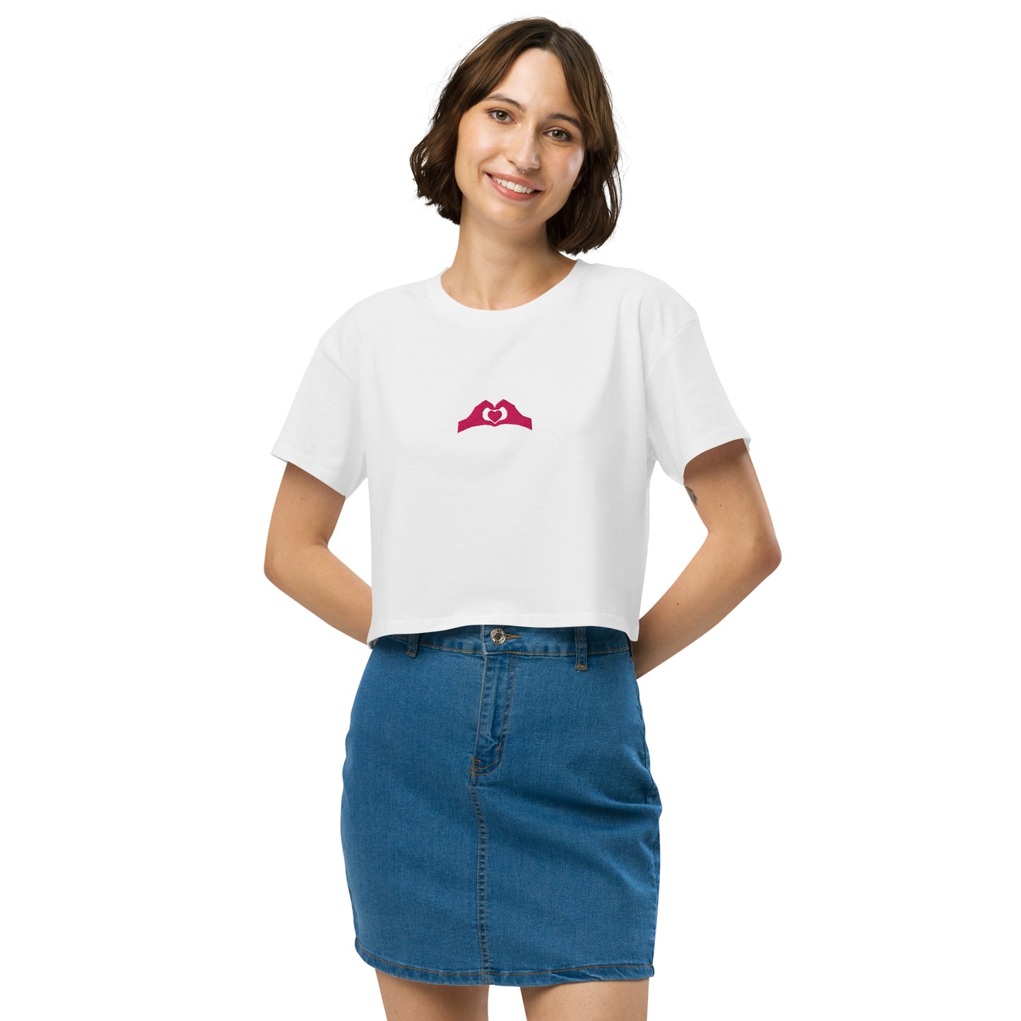 Spread The Love Motivational Women’s Crop Top