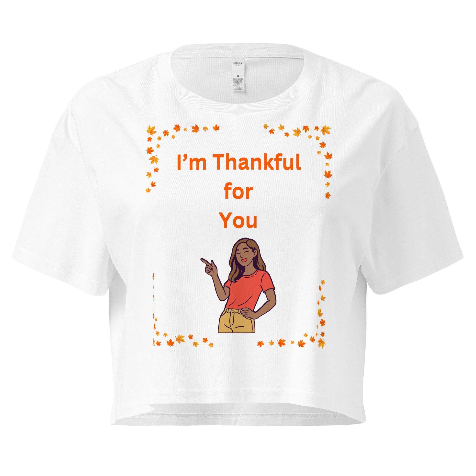 Thanksgiving Holiday Women’s Crop Top Shirt