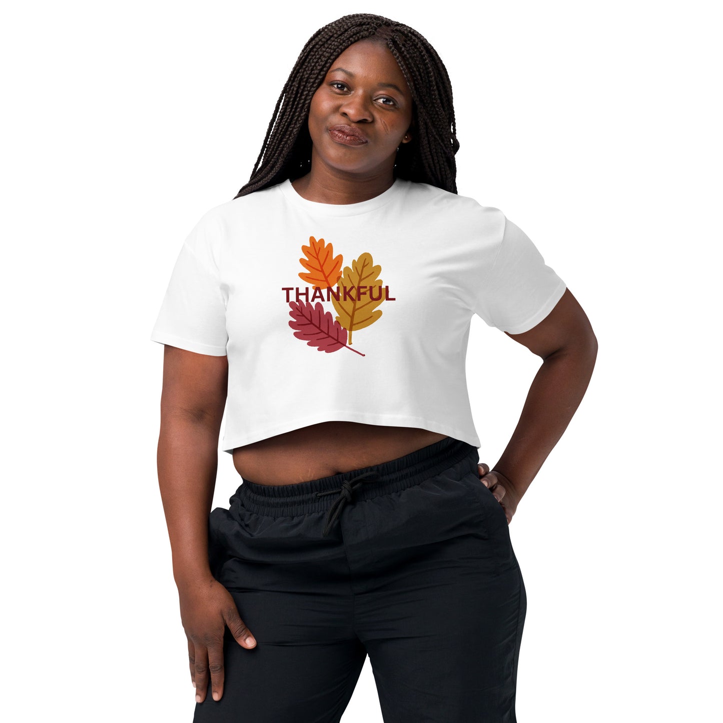 Thanksgiving Holiday Women’s Crop Top Shirt