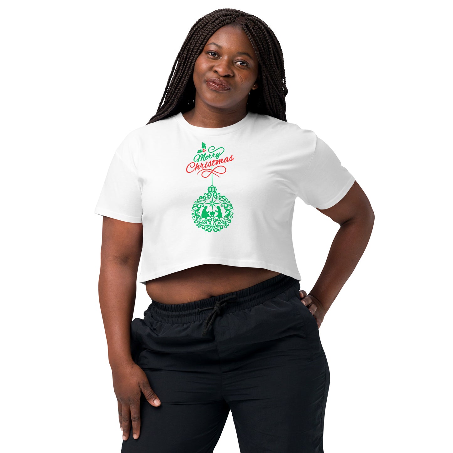 Christmas Holiday Women’s Crop Top