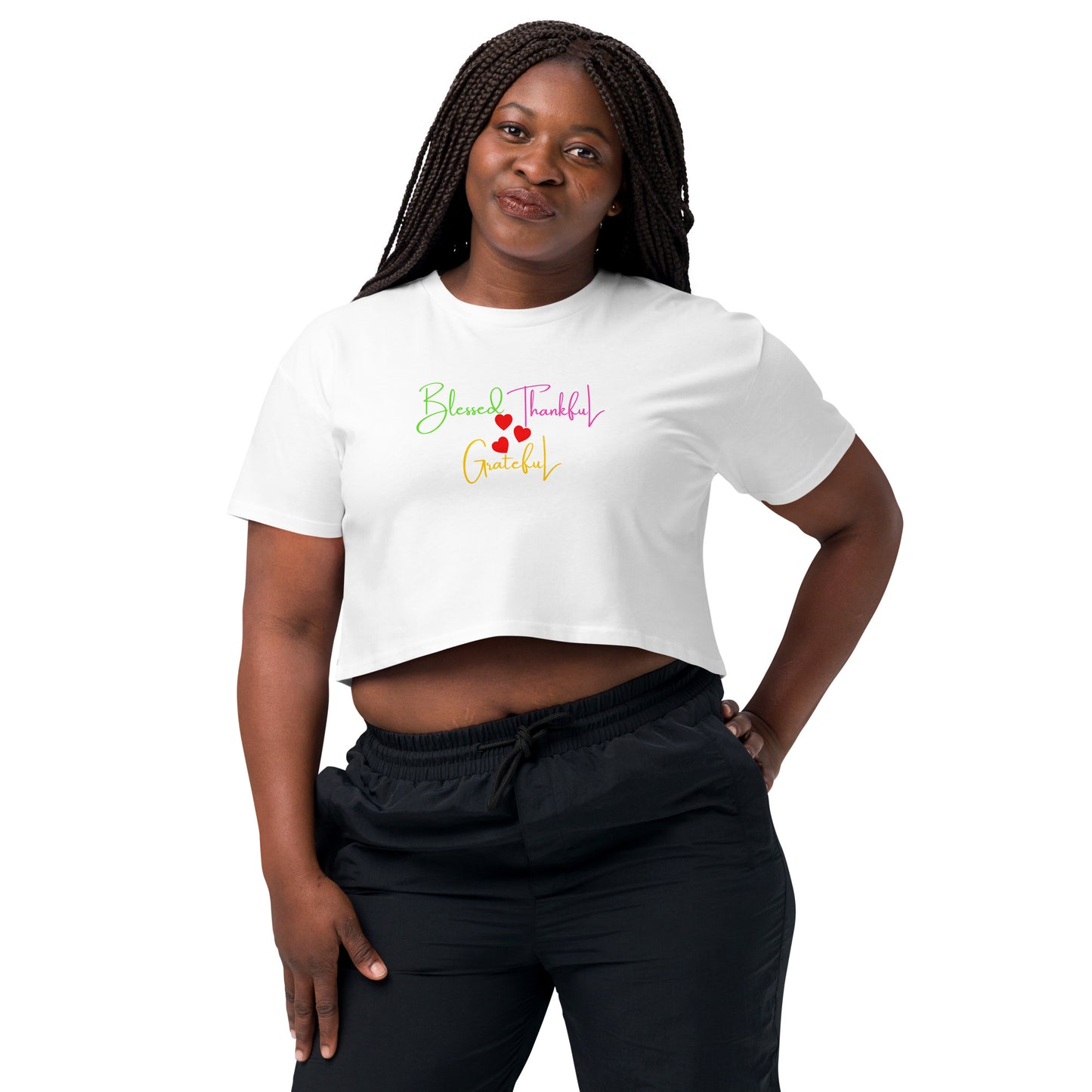 Blessed Motivational Women’s Crop Top