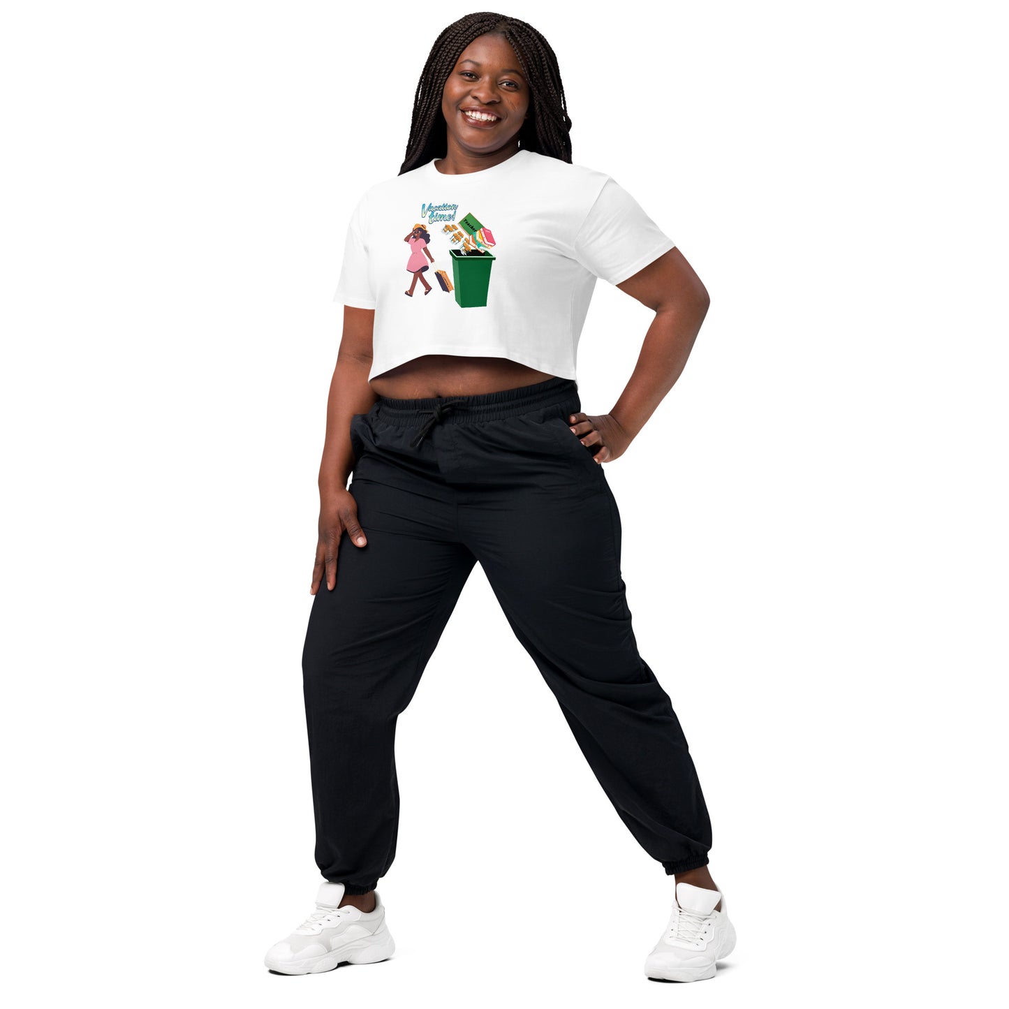 Teacher Vacation Shirt Women’s crop top