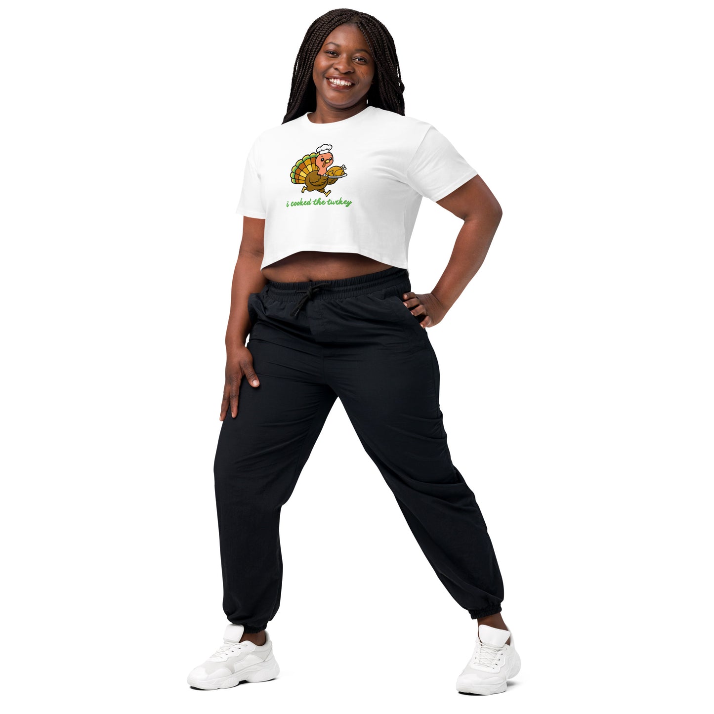 Thanksgiving Holiday Women’s Crop Top Shirt