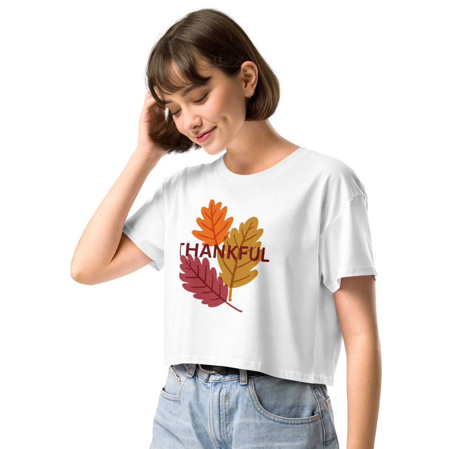 Thanksgiving Holiday Women’s Crop Top Shirt