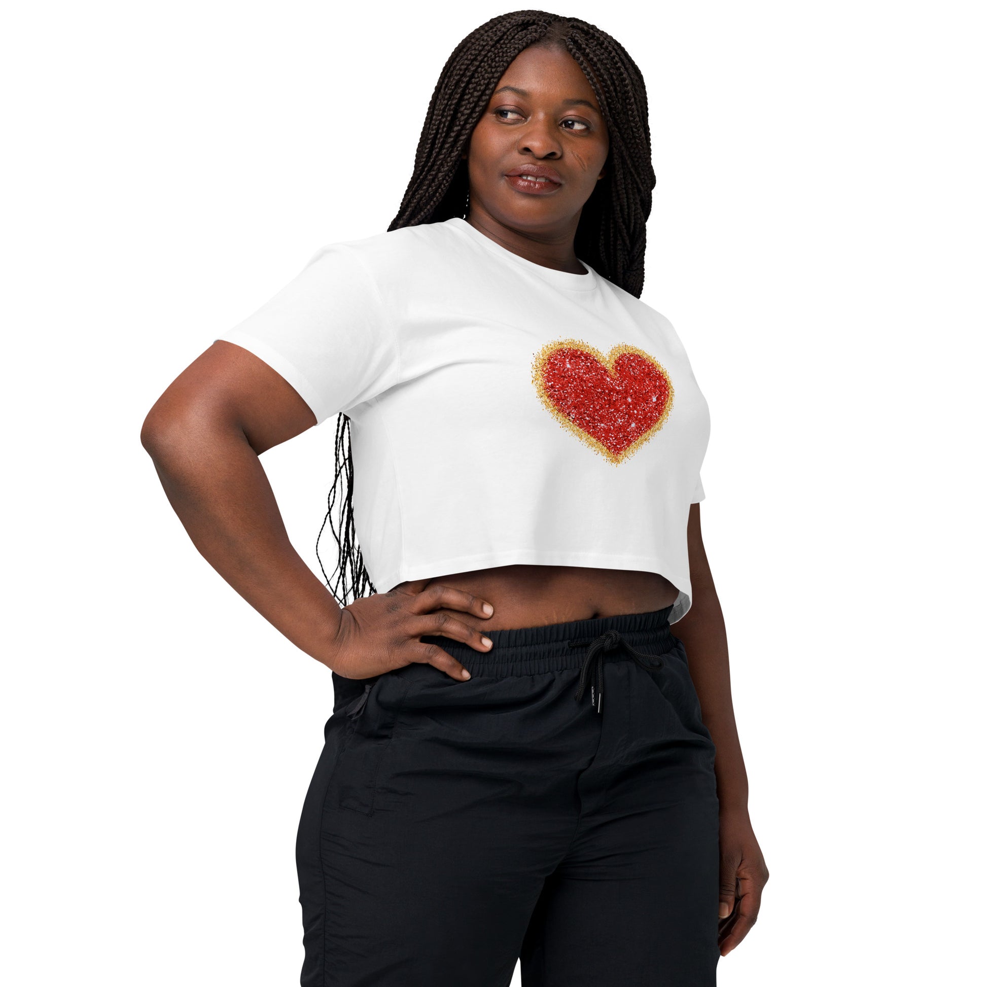 Inspirational Heart Crop Top