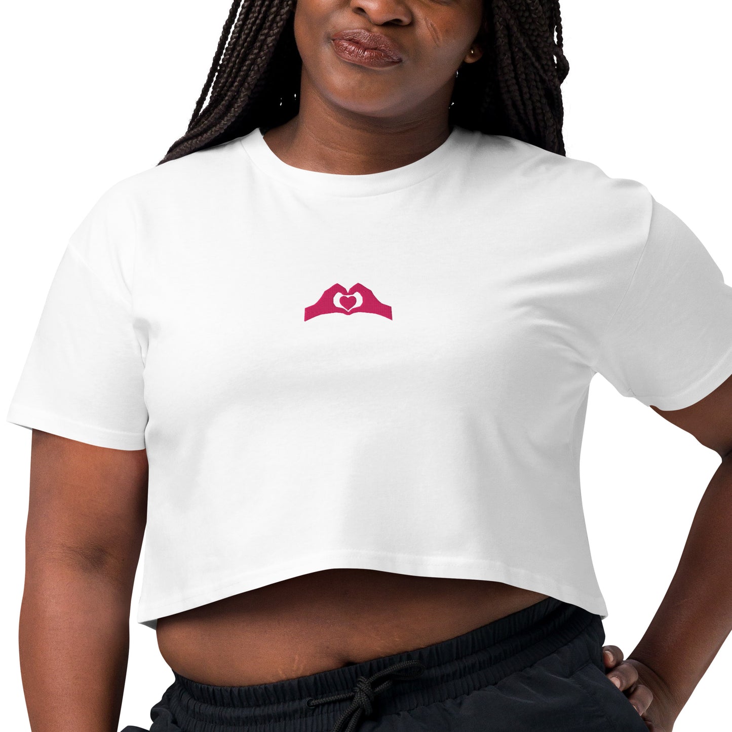 Spread The Love Motivational Women’s Crop Top
