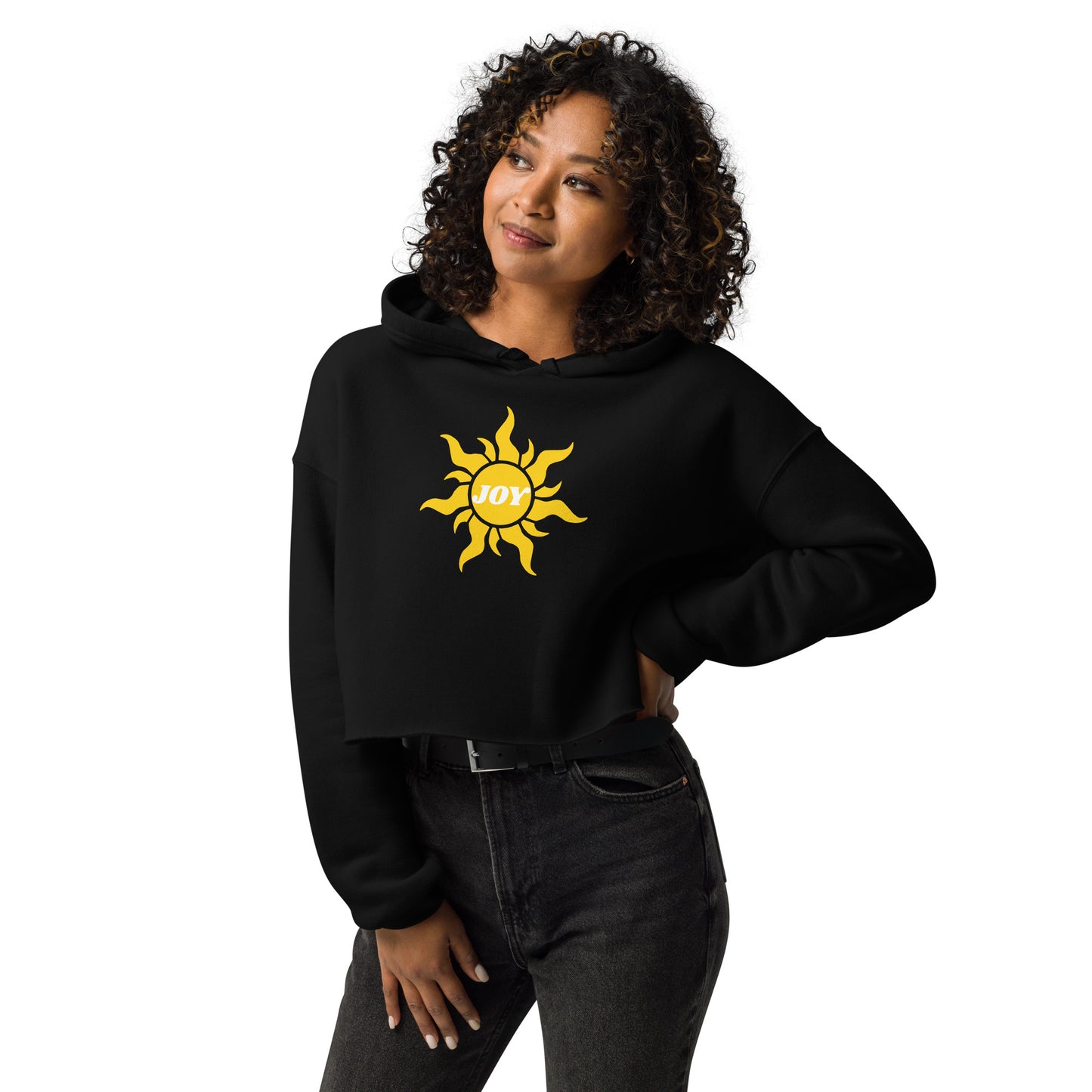 Joy Inspirational Women's Crop Top Hoodie