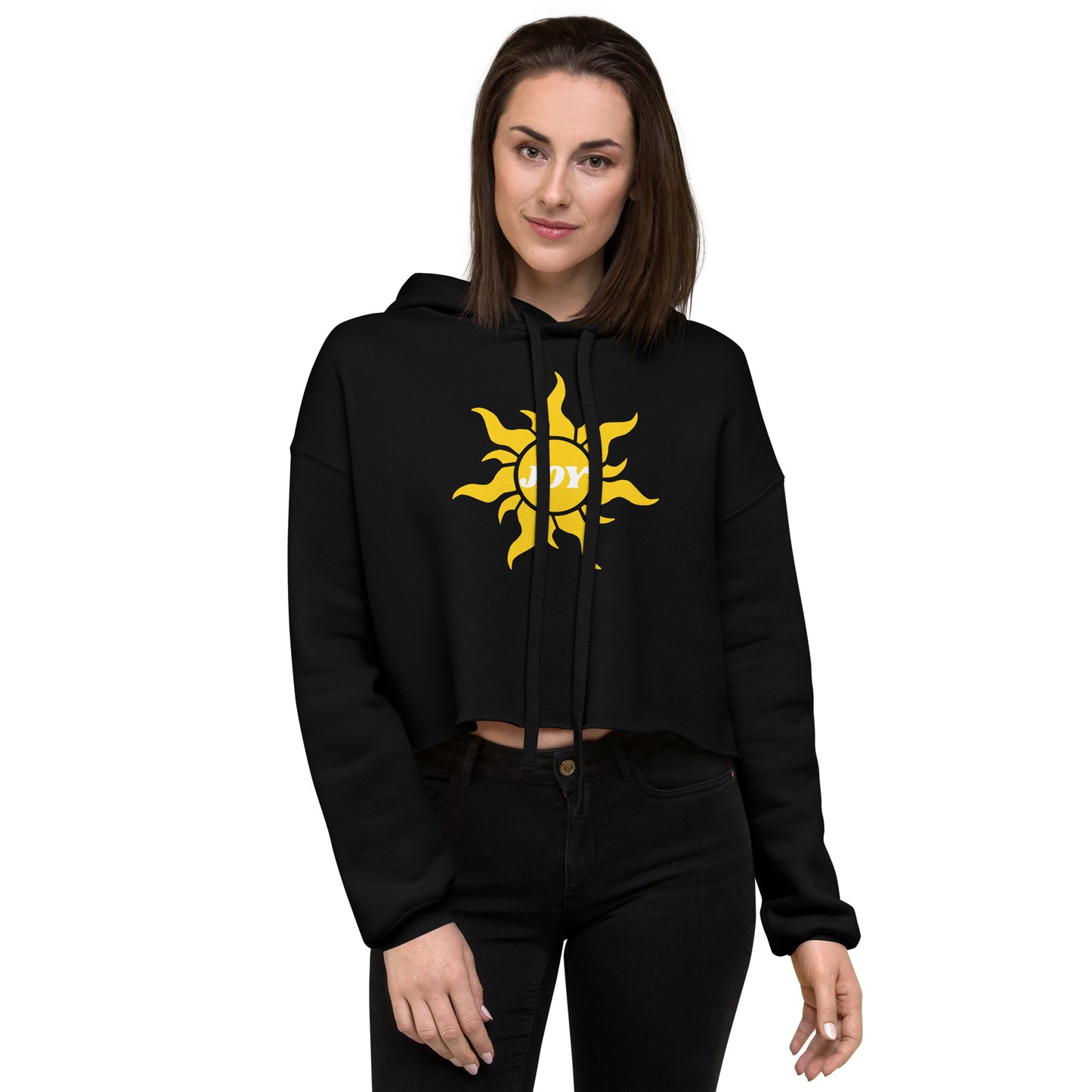 Joy Inspirational Women's Crop Top Hoodie