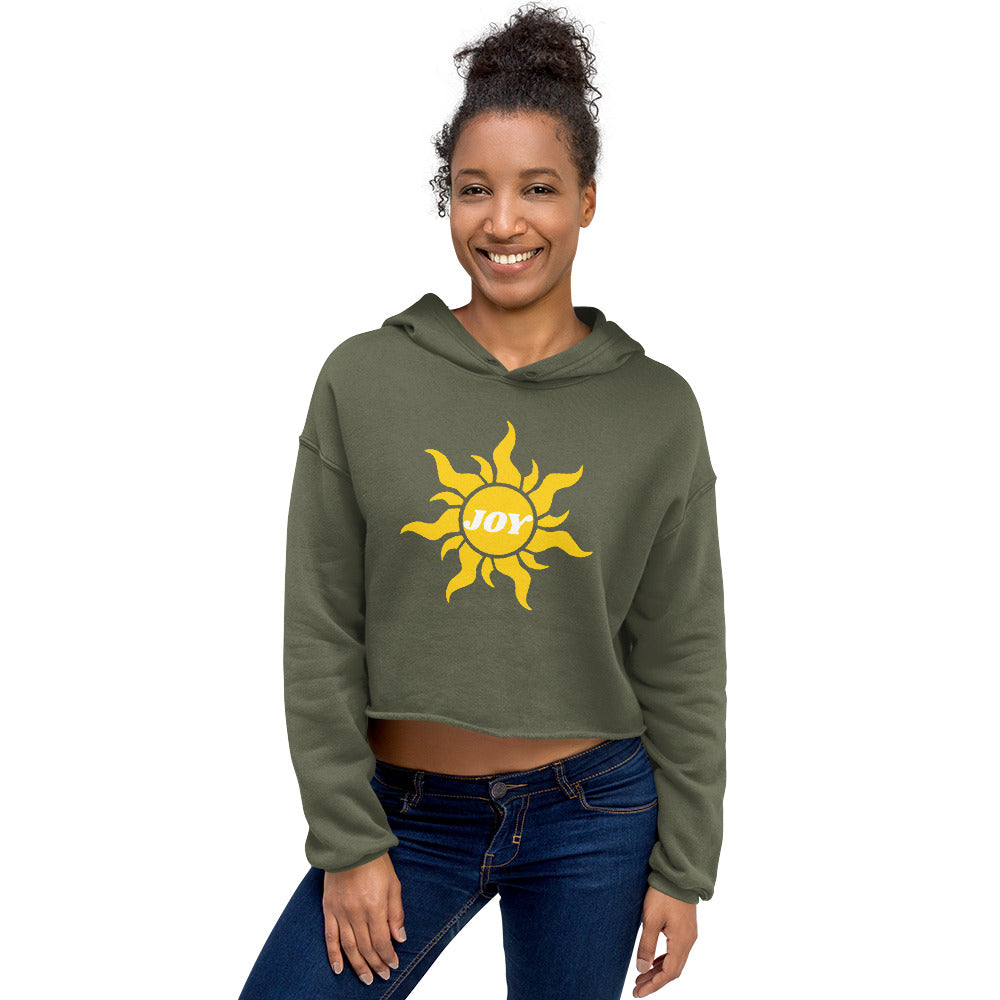 Joy Inspirational Women's Crop Top Hoodie