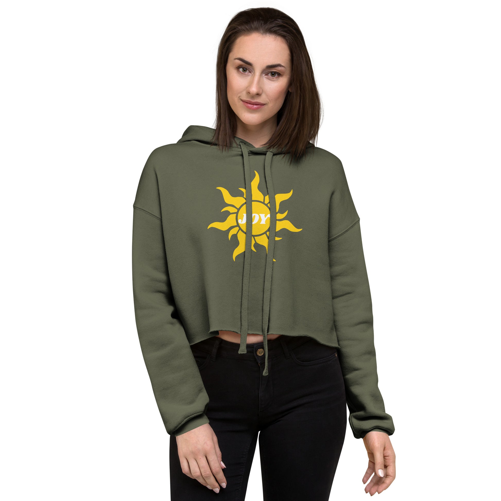 Joy Inspirational Women's Crop Top Hoodie