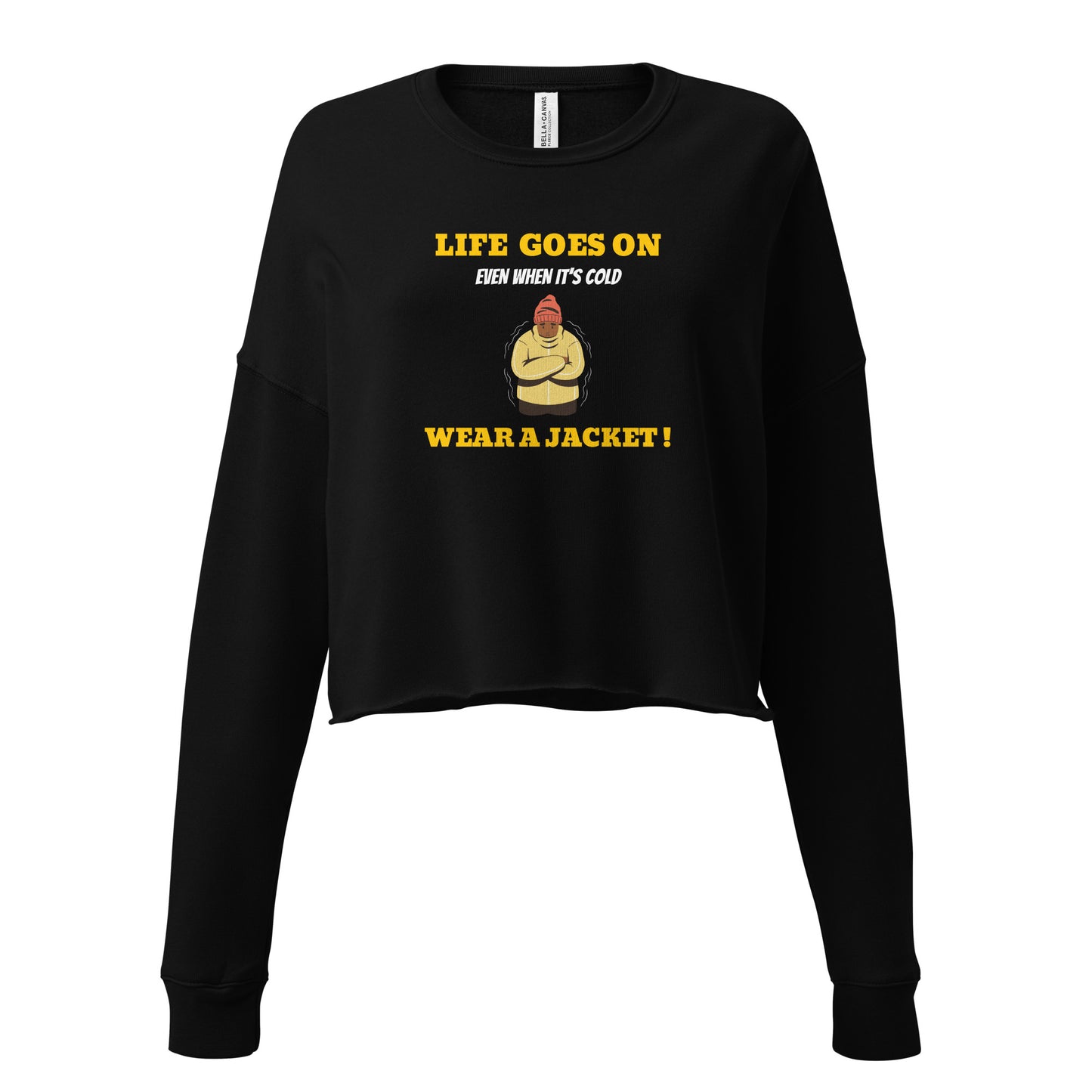 Motivational Crop Sweatshirt