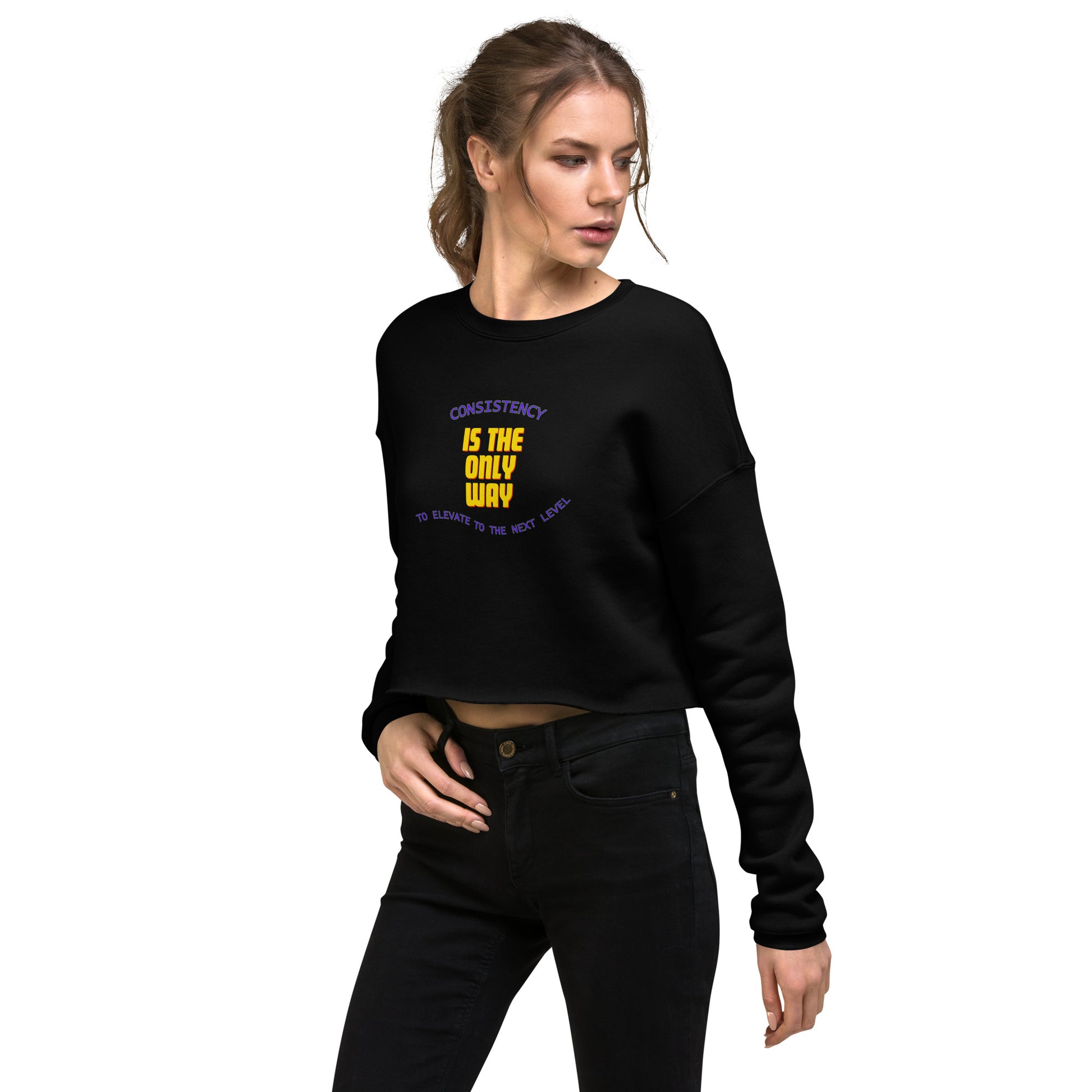 Motivational Crop Sweatshirt