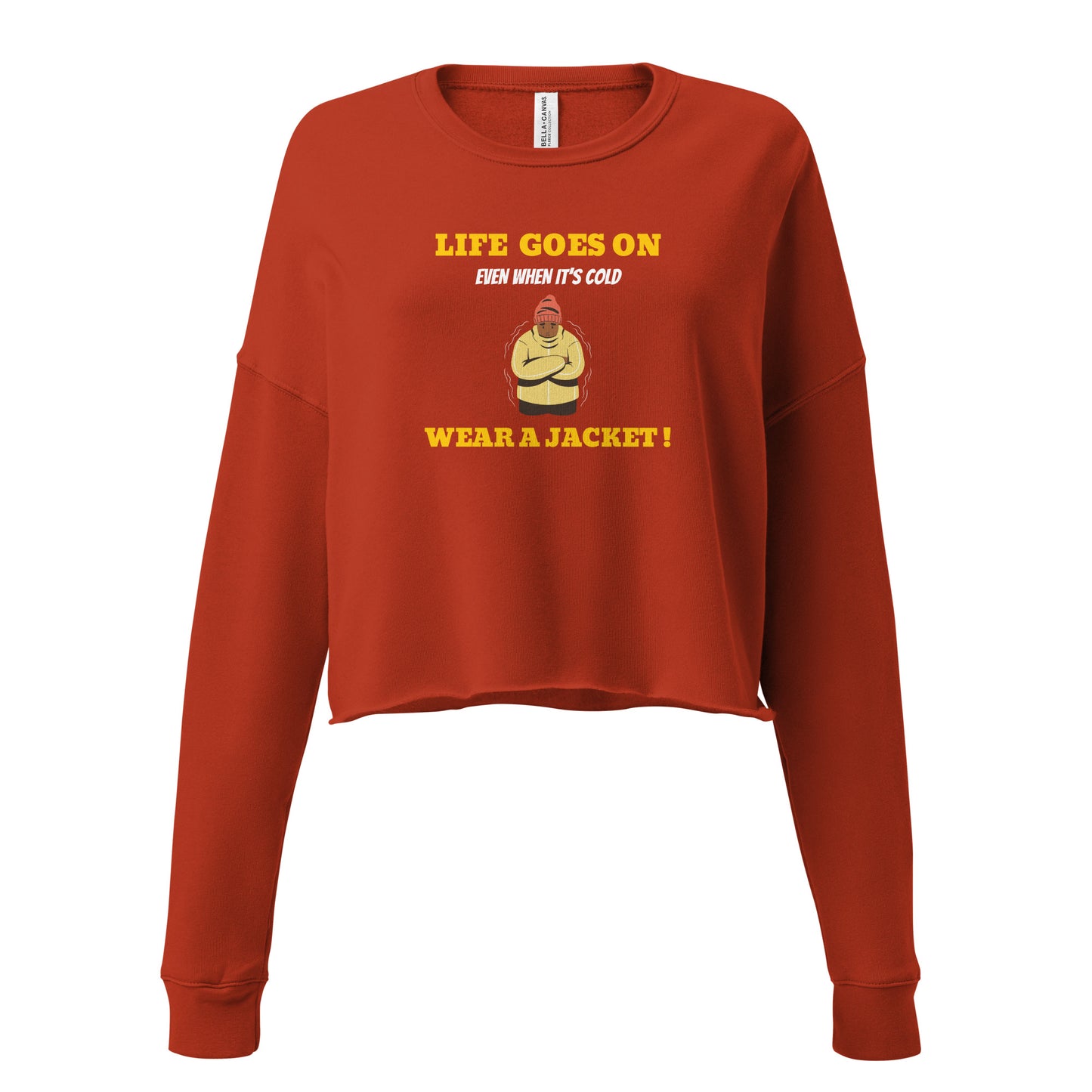 Motivational Crop Sweatshirt