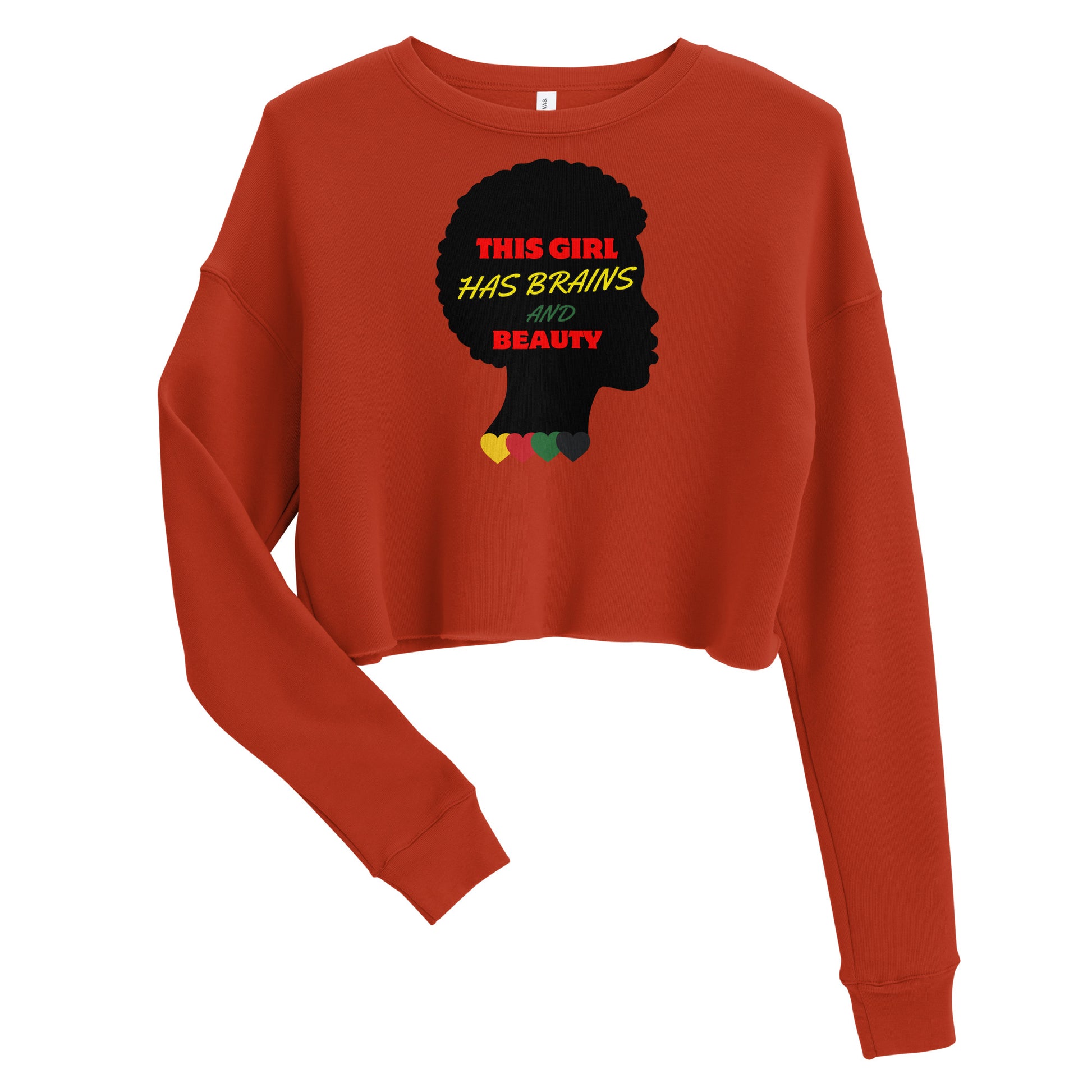 Black History Inspirational Crop Sweatshirt