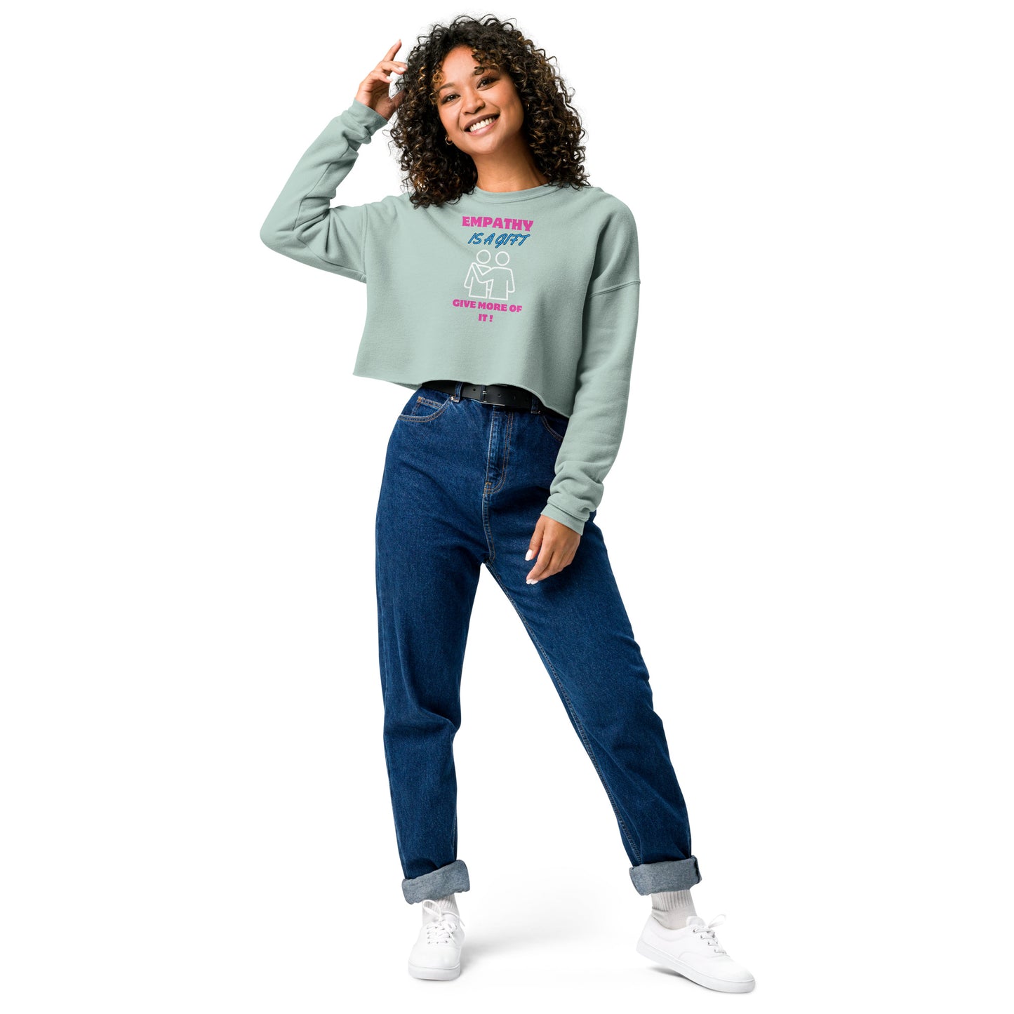 Inspirational Crop Sweatshirt