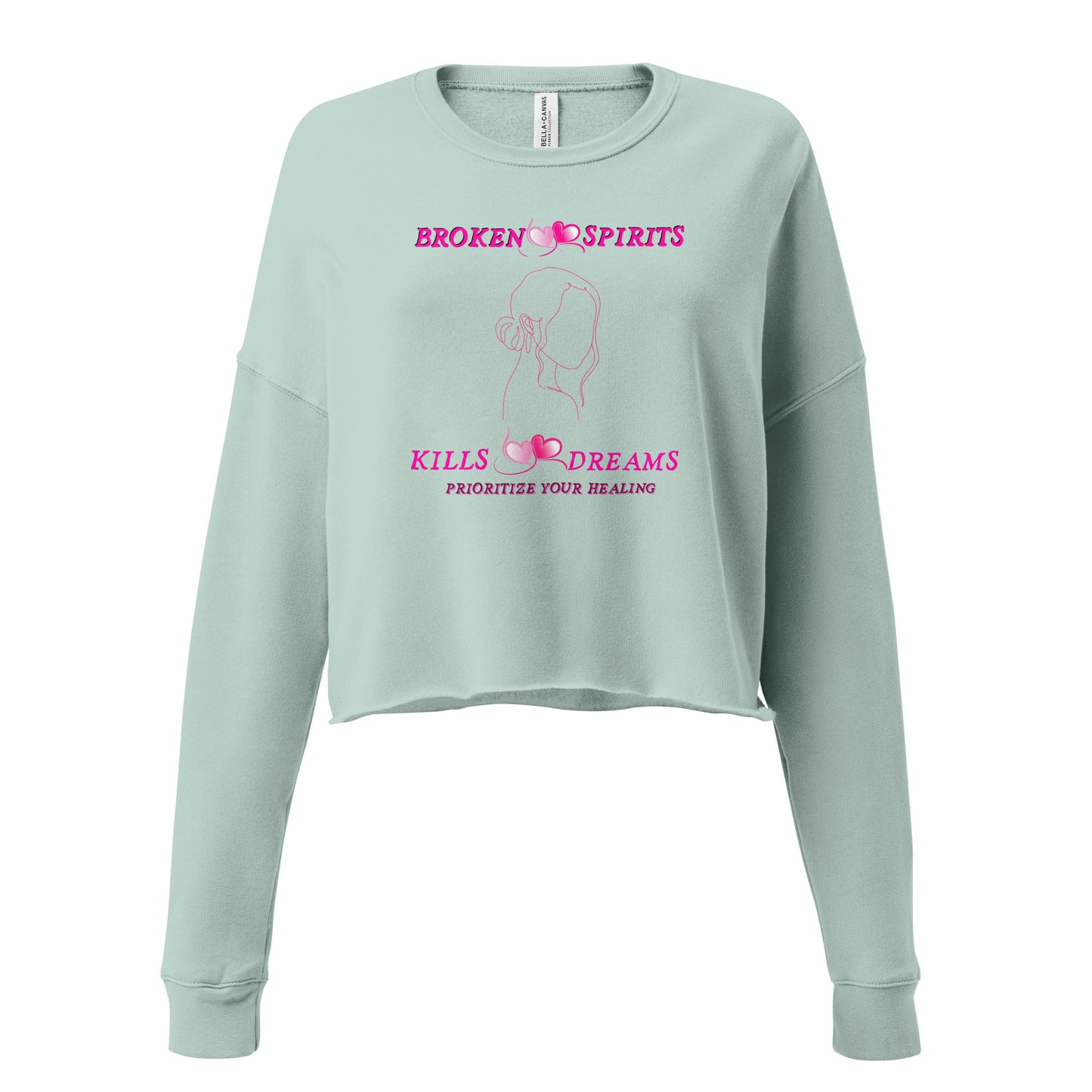 Motivational Crop Sweatshirt