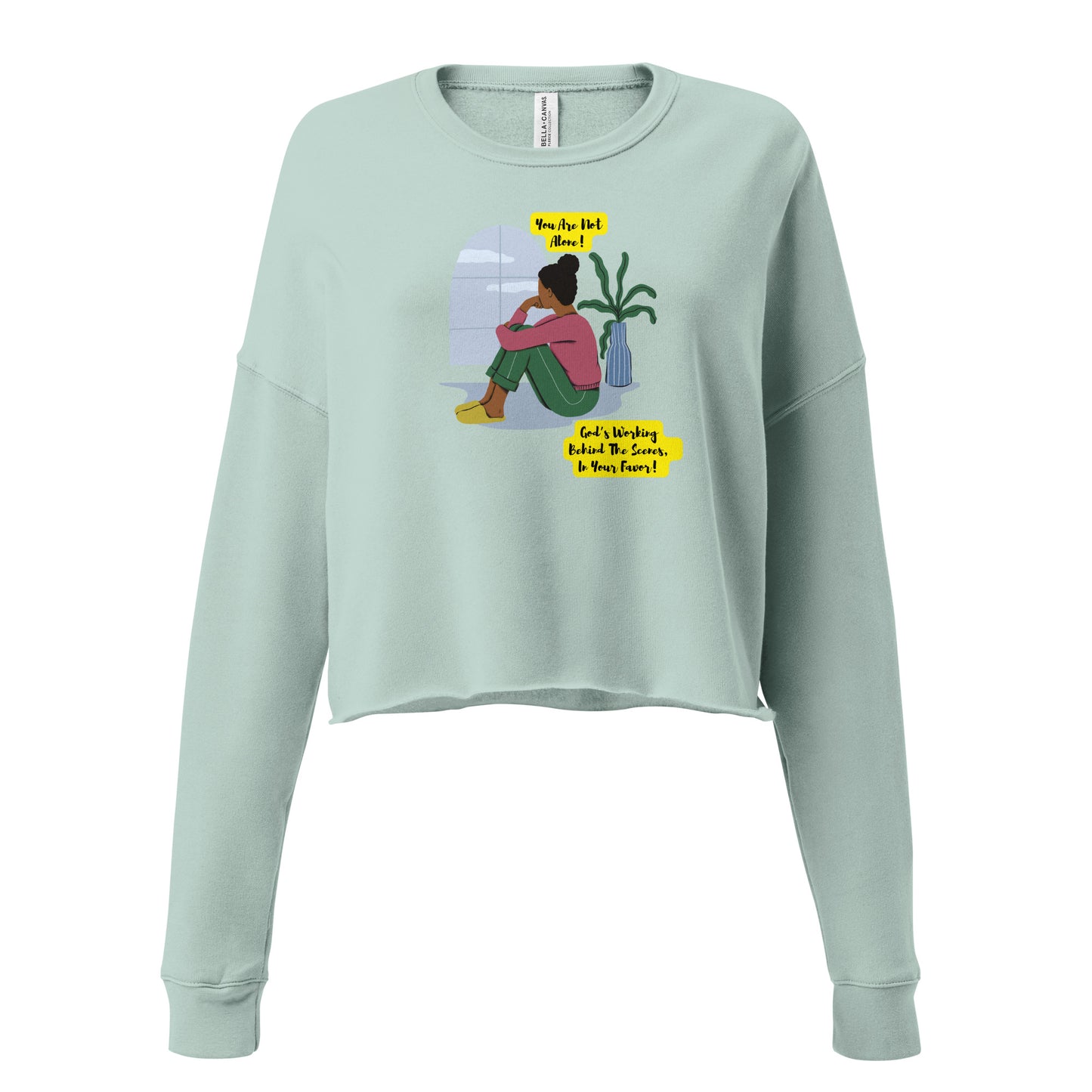 Motivational Crop Sweatshirt