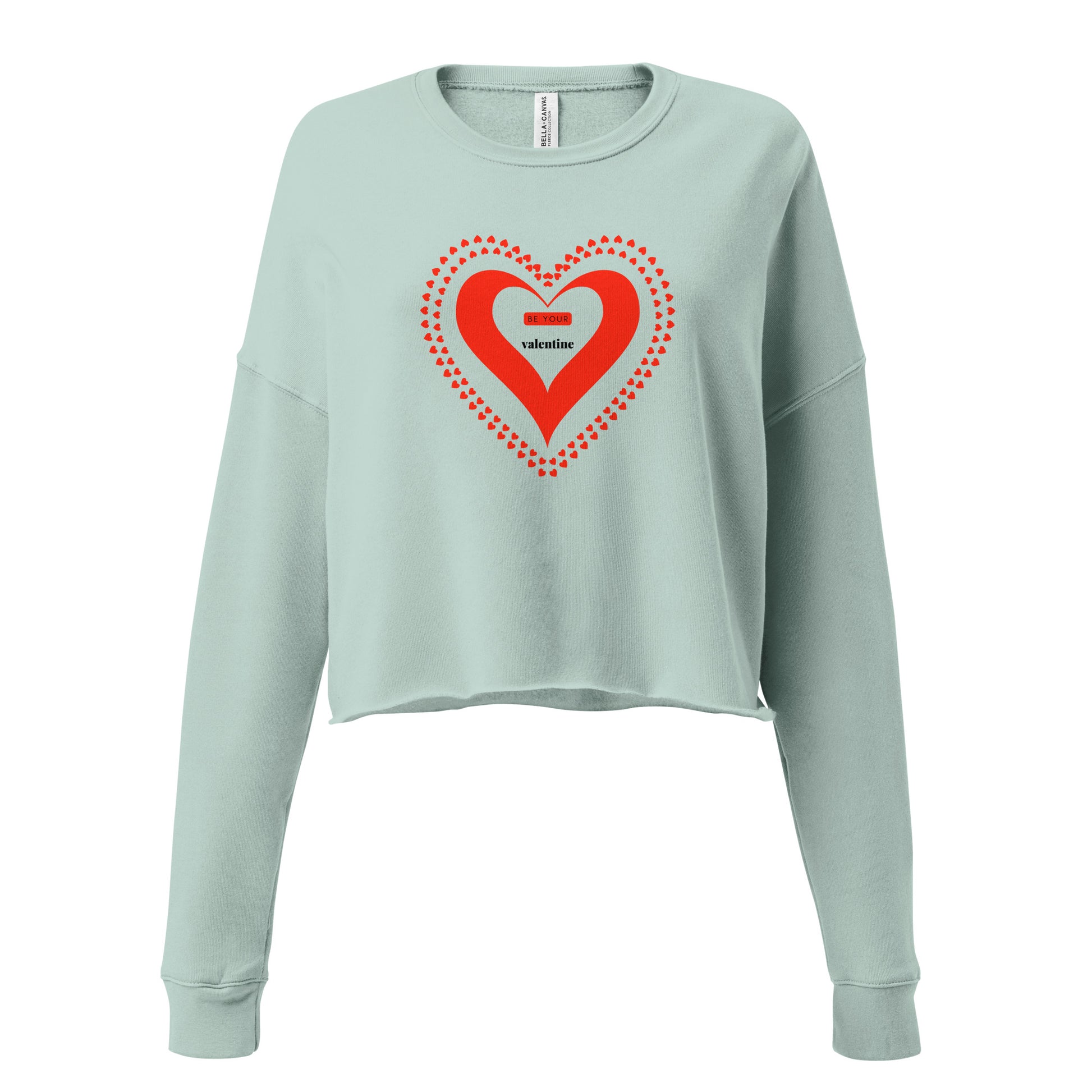 Valentine's Day Crop Top Sweatshirt