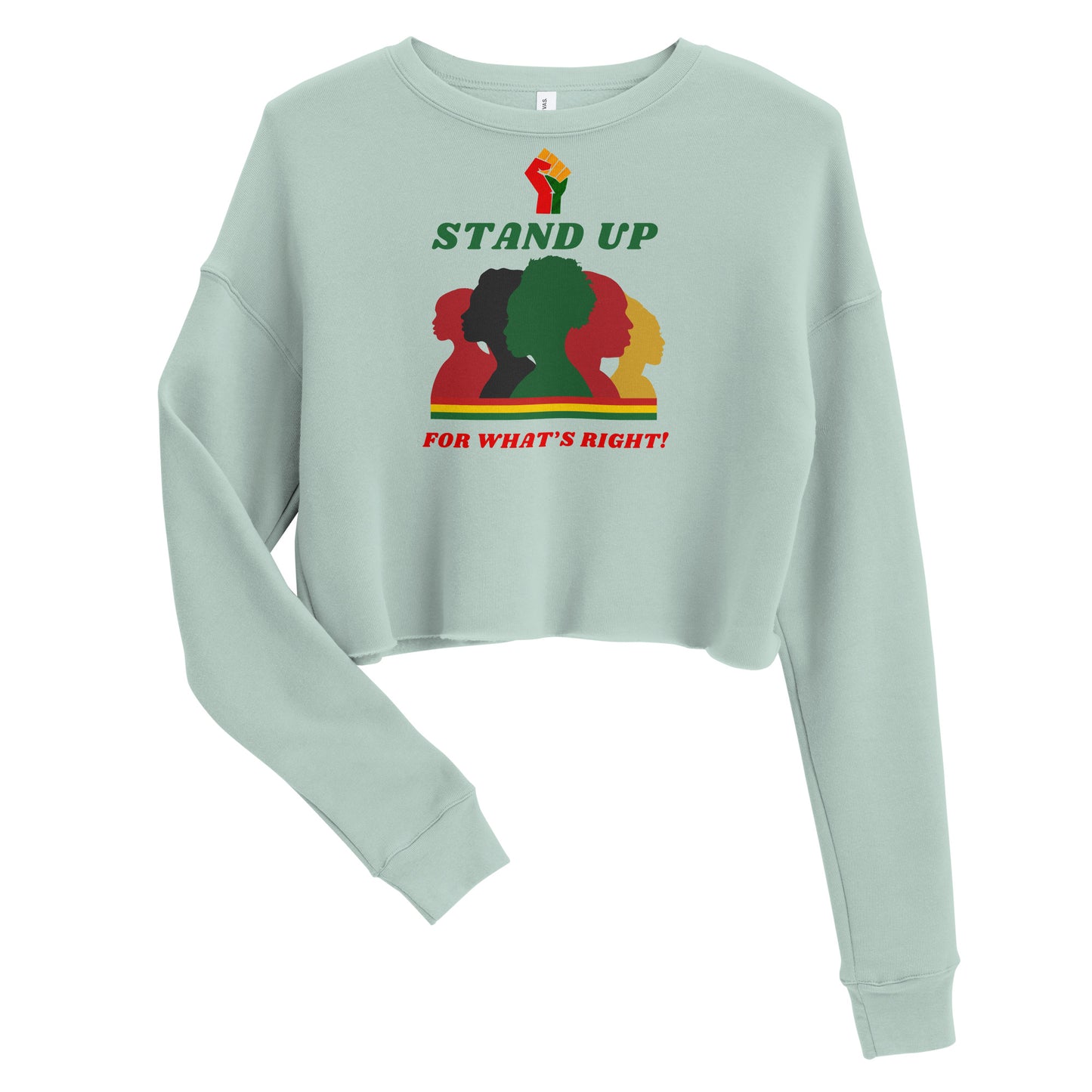 Black History Inspirational Crop Sweatshirt