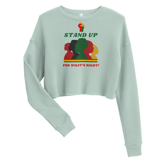 Black History Inspirational Crop Sweatshirt