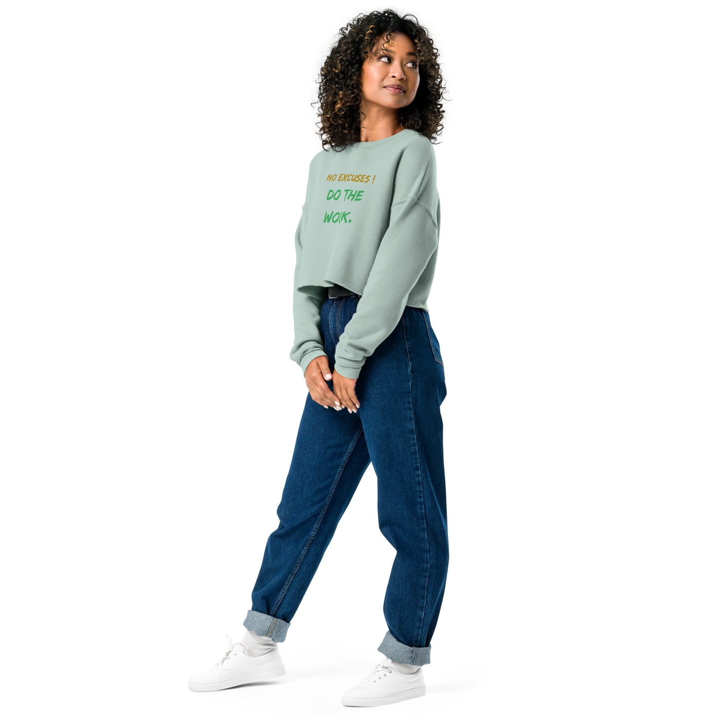 Motivational Crop Sweatshirt