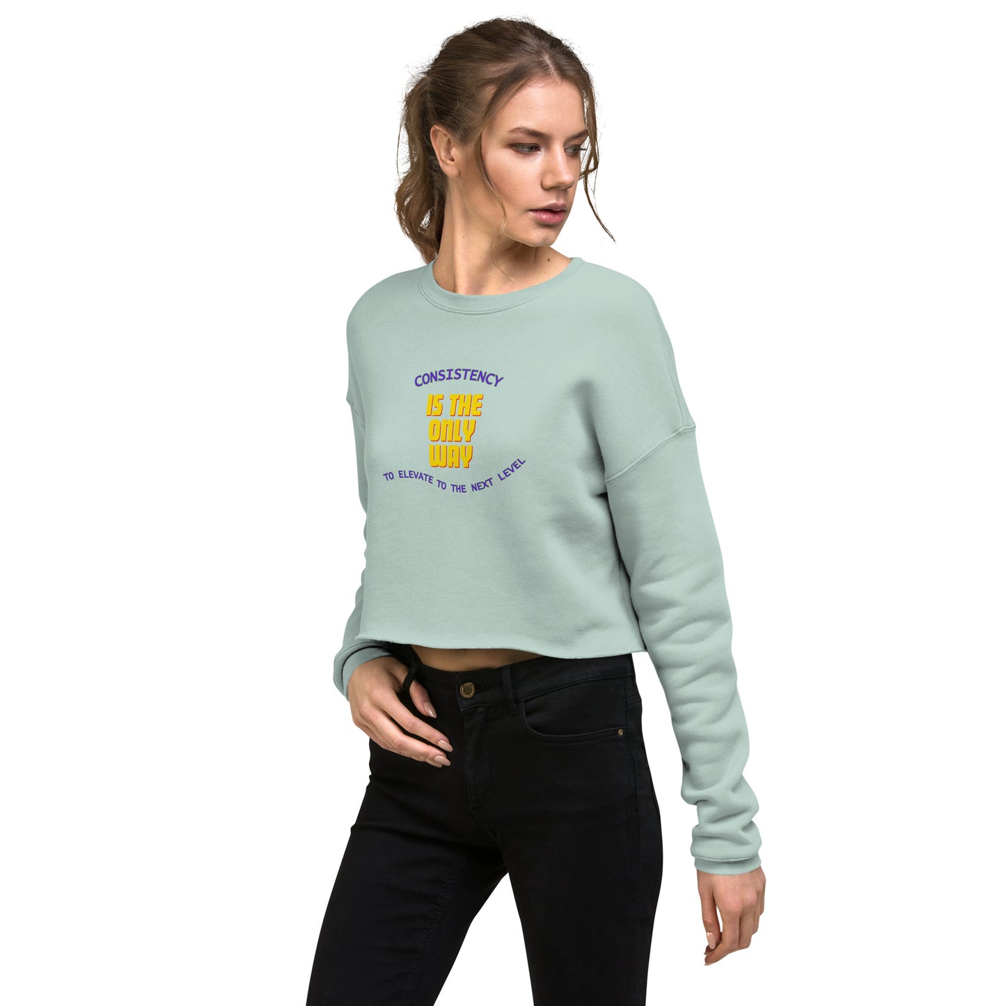 Motivational Crop Sweatshirt