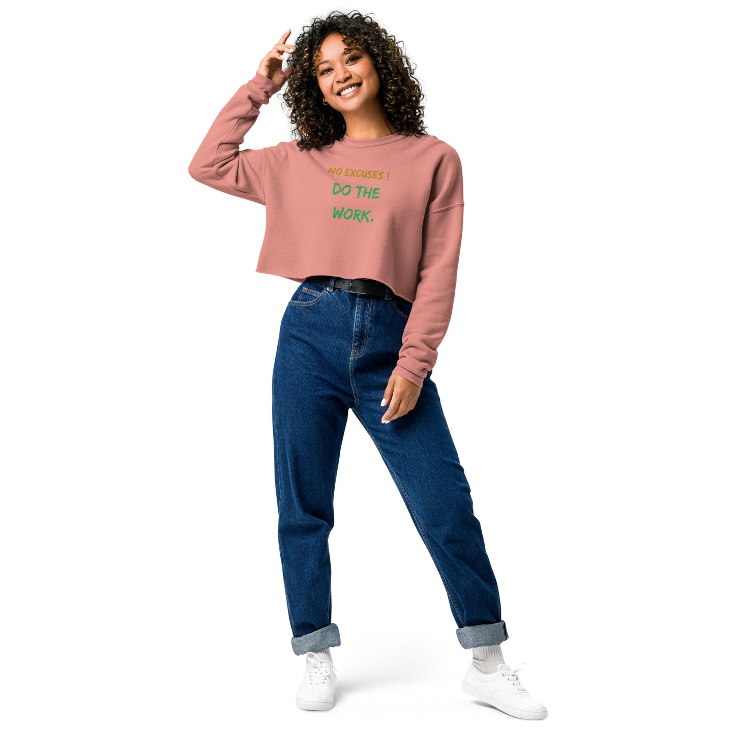 Motivational Crop Sweatshirt