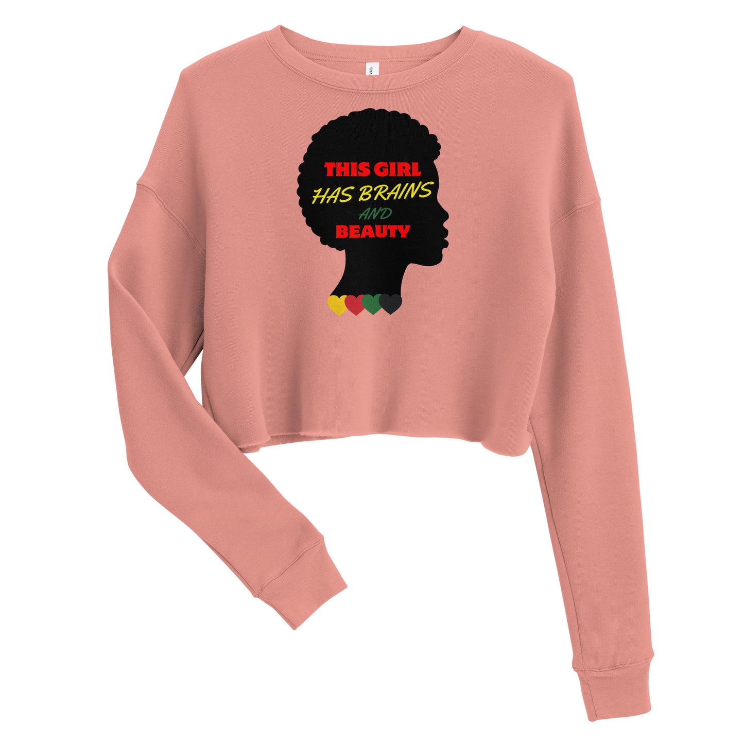 Black History Inspirational Crop Sweatshirt