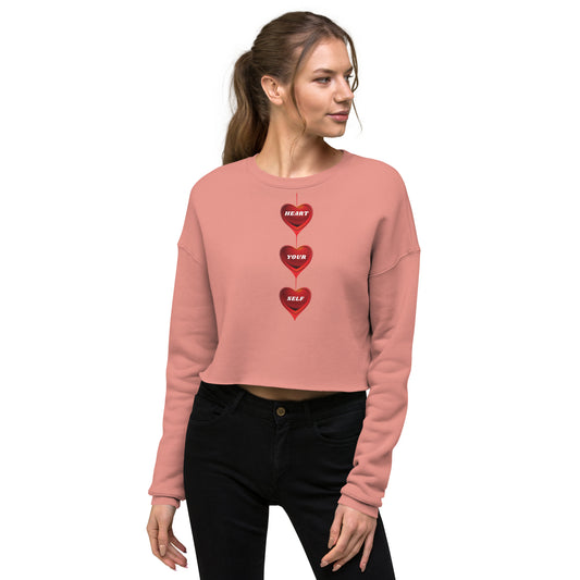 Valentine's Day Crop Top Sweatshirt