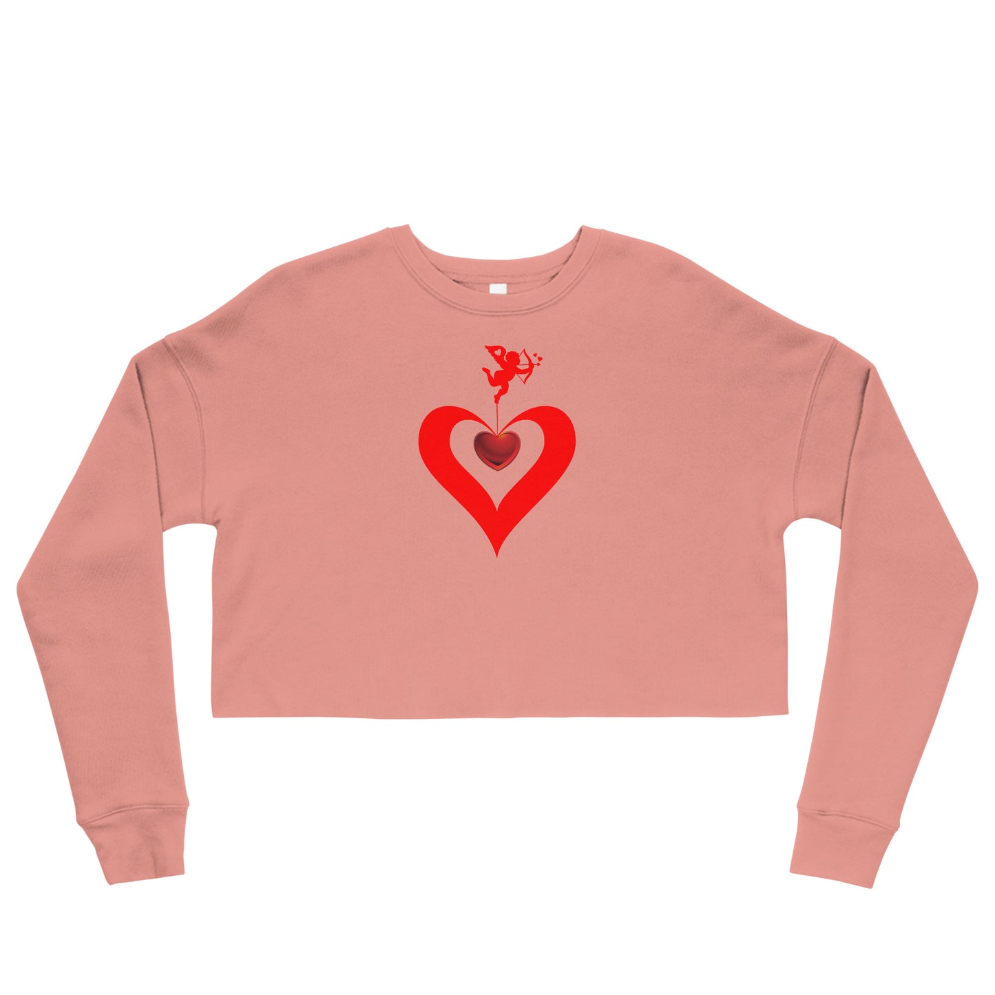 Valentine's Day Crop Top Sweatshirt