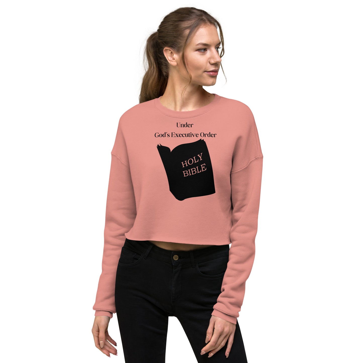 Inspirational Crop Top Sweater